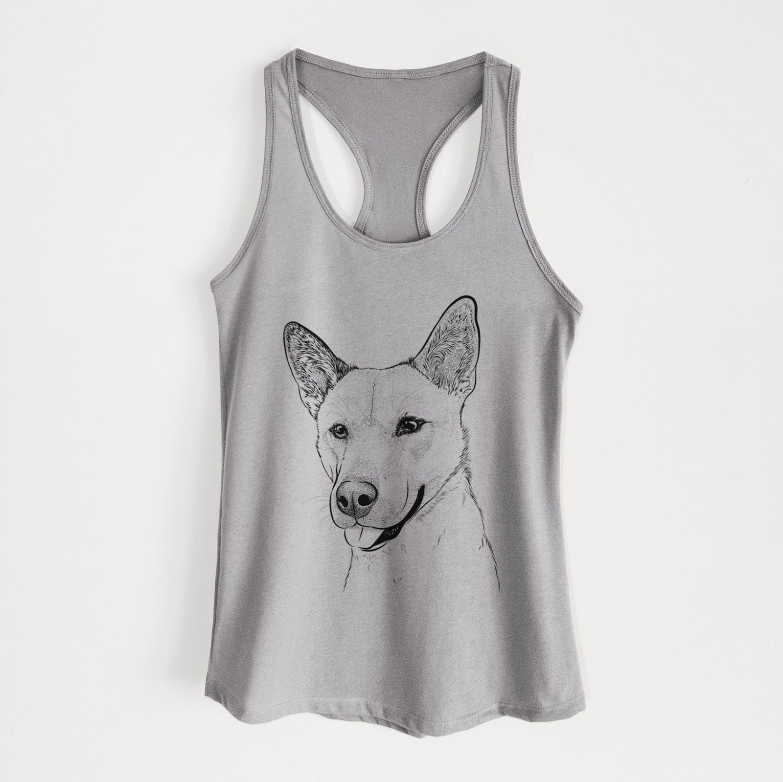 Kulfi the Jindo Shiba Inu Mix - Women's Racerback Tanktop