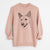 Bare Kulfi the Jindo Shiba Inu Mix - Unisex Pigment Dyed Crew Sweatshirt