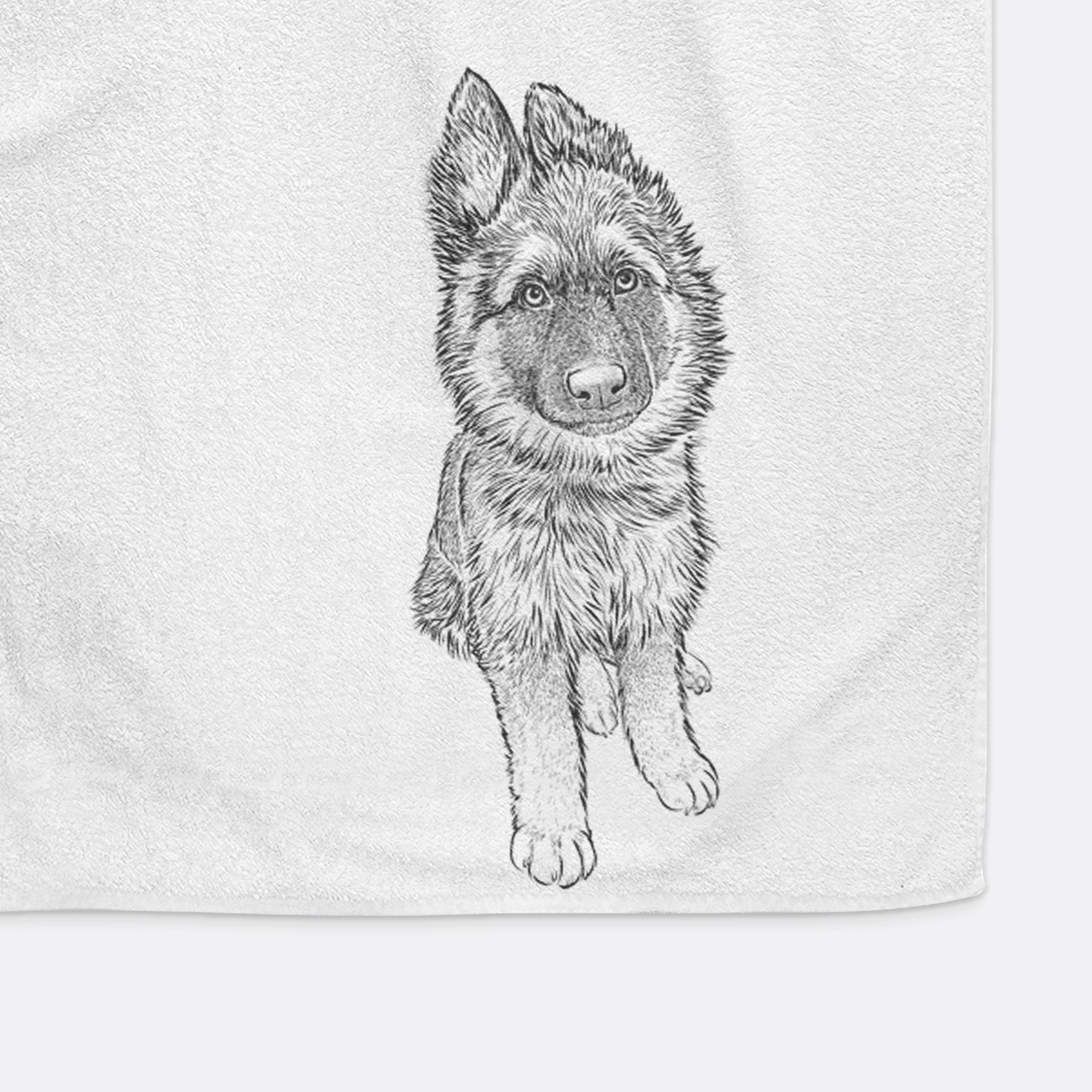 Kuyo the German Shepherd Decorative Hand Towel