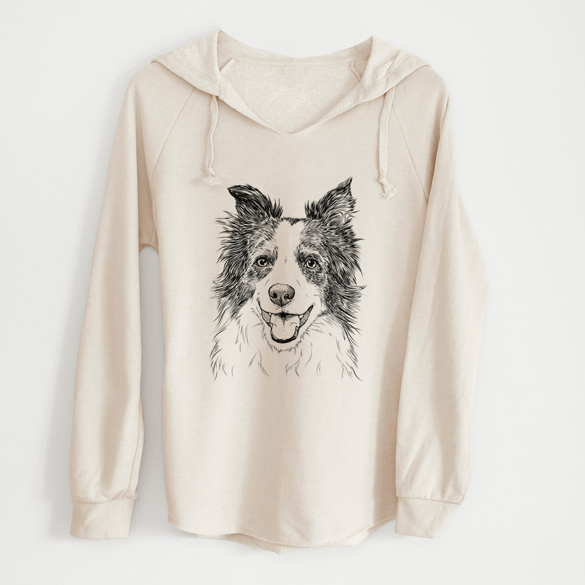 Bare Kylee the Border Collie - Cali Wave Hooded Sweatshirt