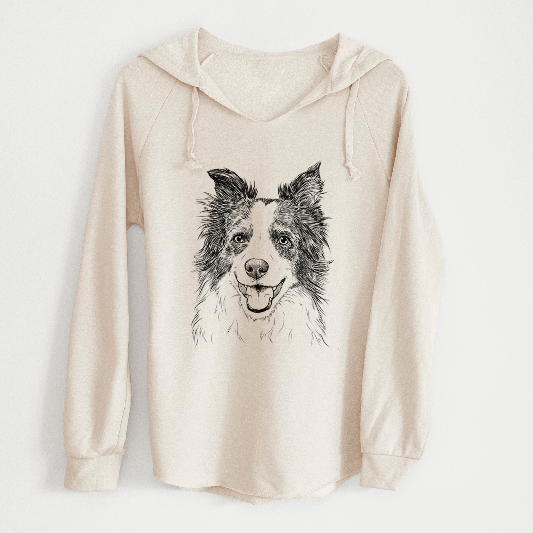 Bare Kylee the Border Collie - Cali Wave Hooded Sweatshirt