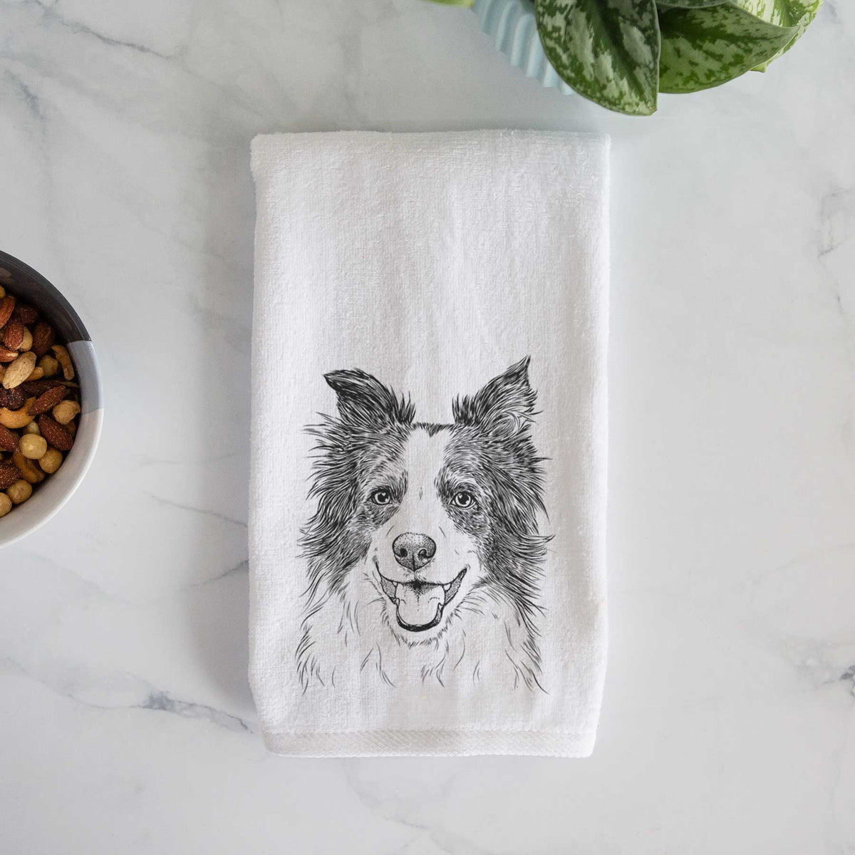 Kylee the Border Collie Decorative Hand Towel