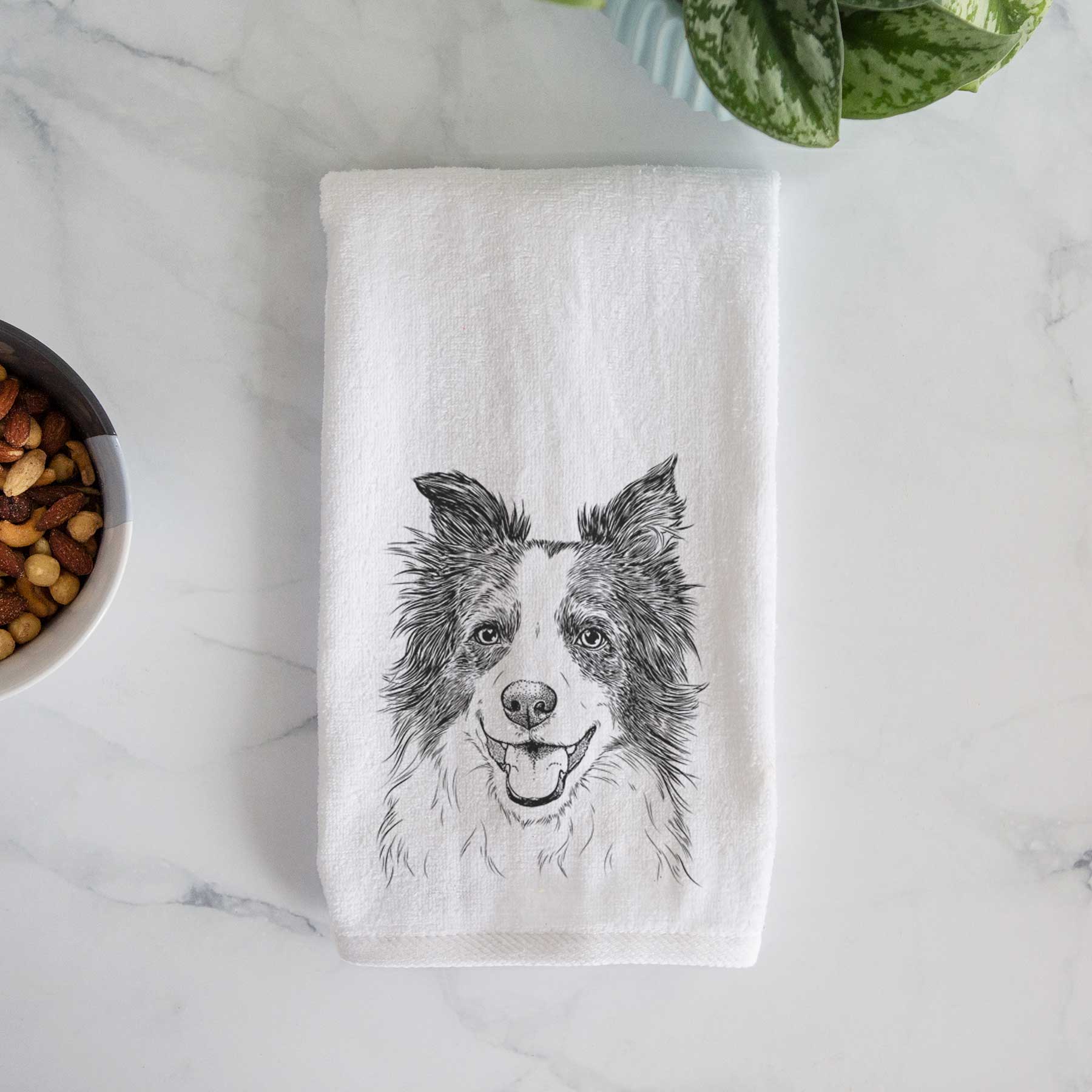Kylee the Border Collie Hand Towel