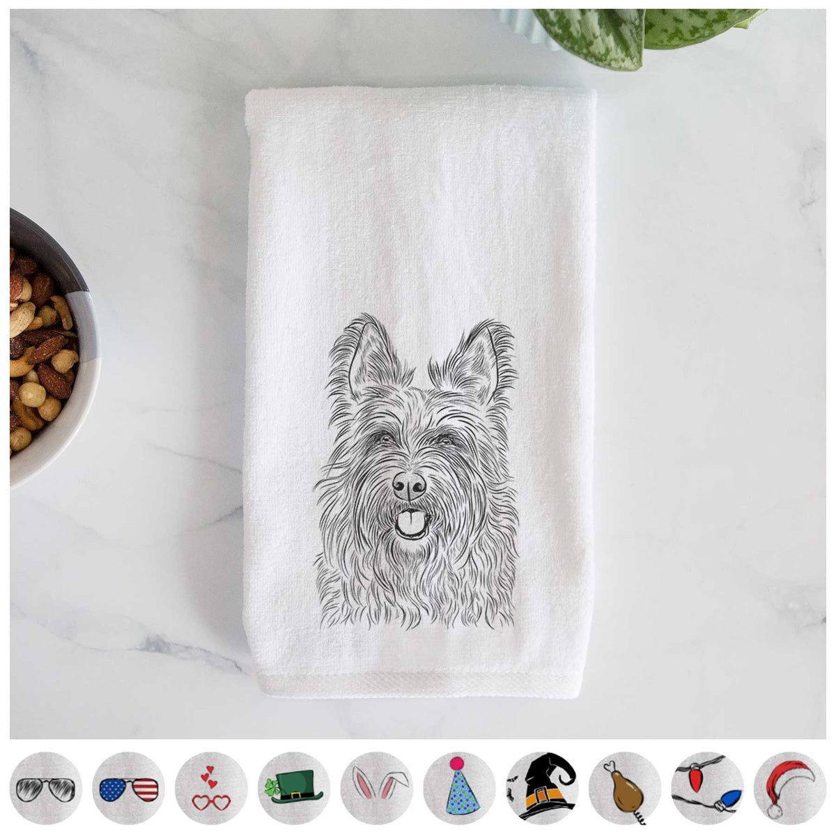 Kyros the Berger Picard Decorative Hand Towel