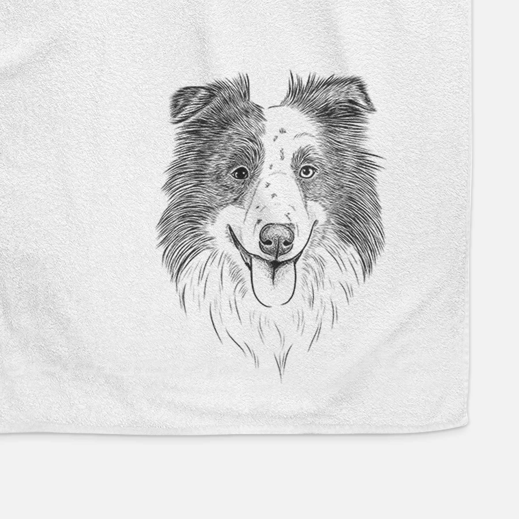 Lady Bug the Border Collie Decorative Hand Towel