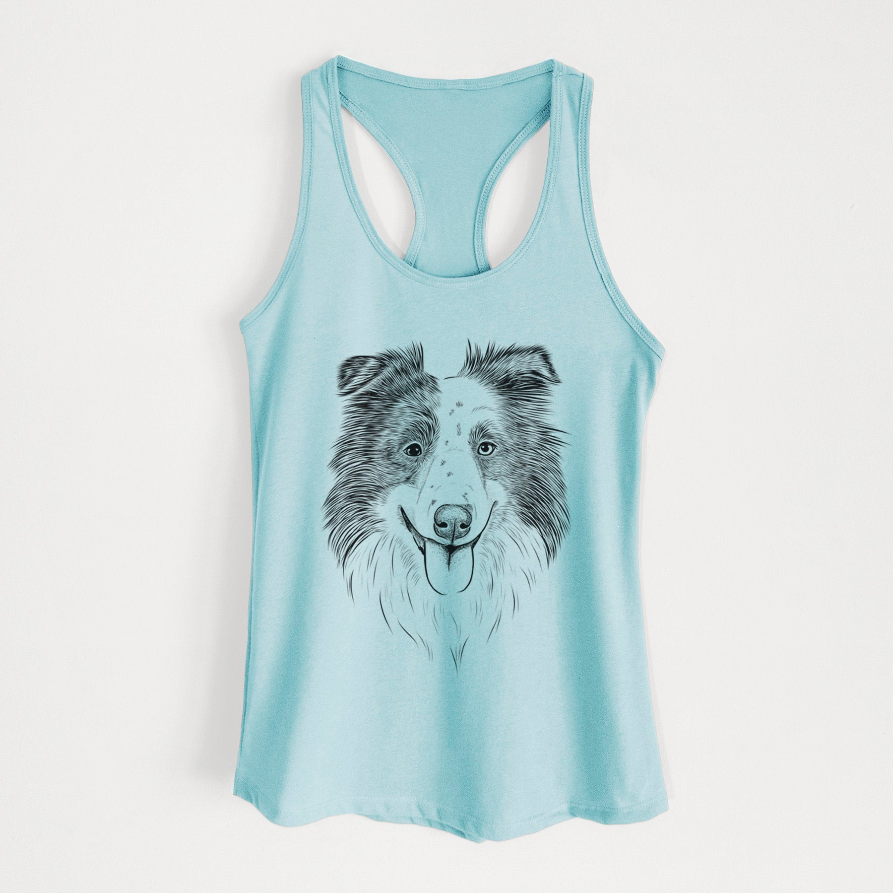 Lady Bug the Border Collie - Women's Racerback Tanktop