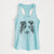 Lady Bug the Border Collie - Women's Racerback Tanktop