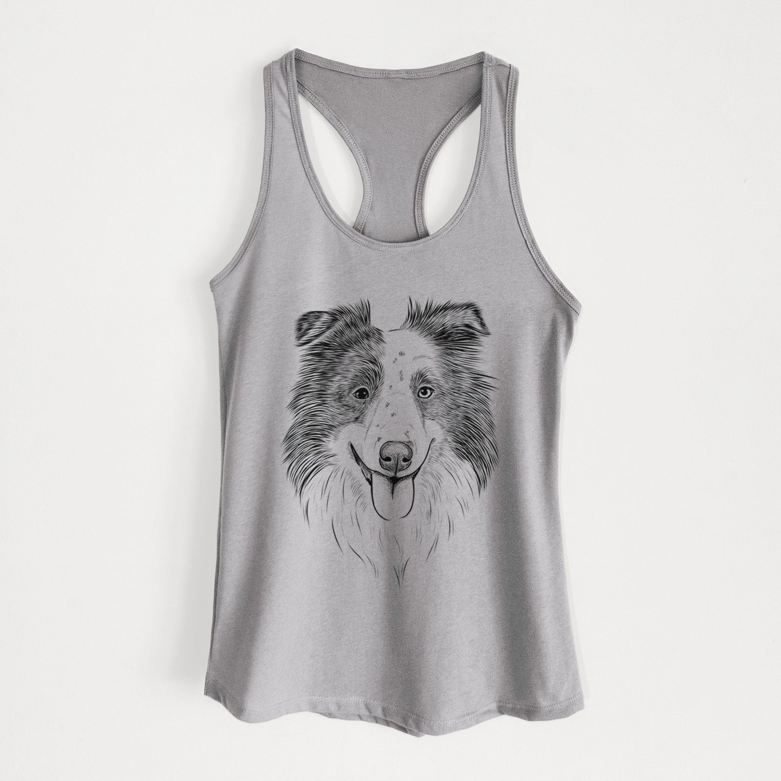 Lady Bug the Border Collie - Women's Racerback Tanktop