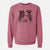 Bare Lady Bug the Border Collie - Unisex Pigment Dyed Crew Sweatshirt