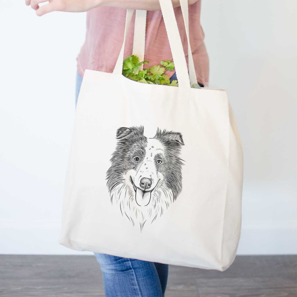 Lady Bug the Border Collie - Tote Bag