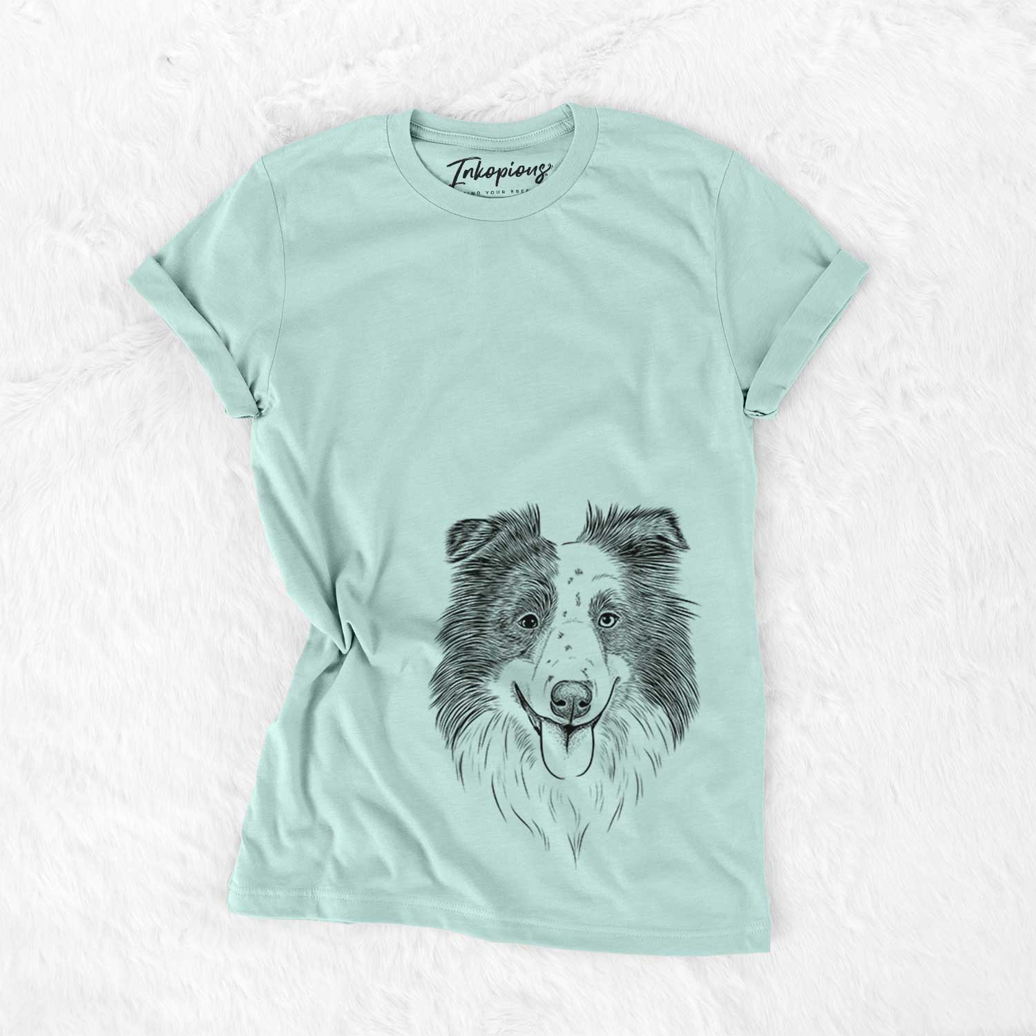 Bare Lady Bug the Border Collie - Unisex Crewneck