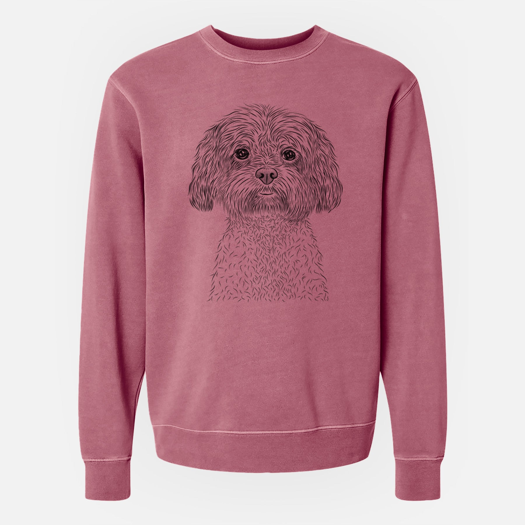 Bare Lane the Lhasa Apso - Unisex Pigment Dyed Crew Sweatshirt