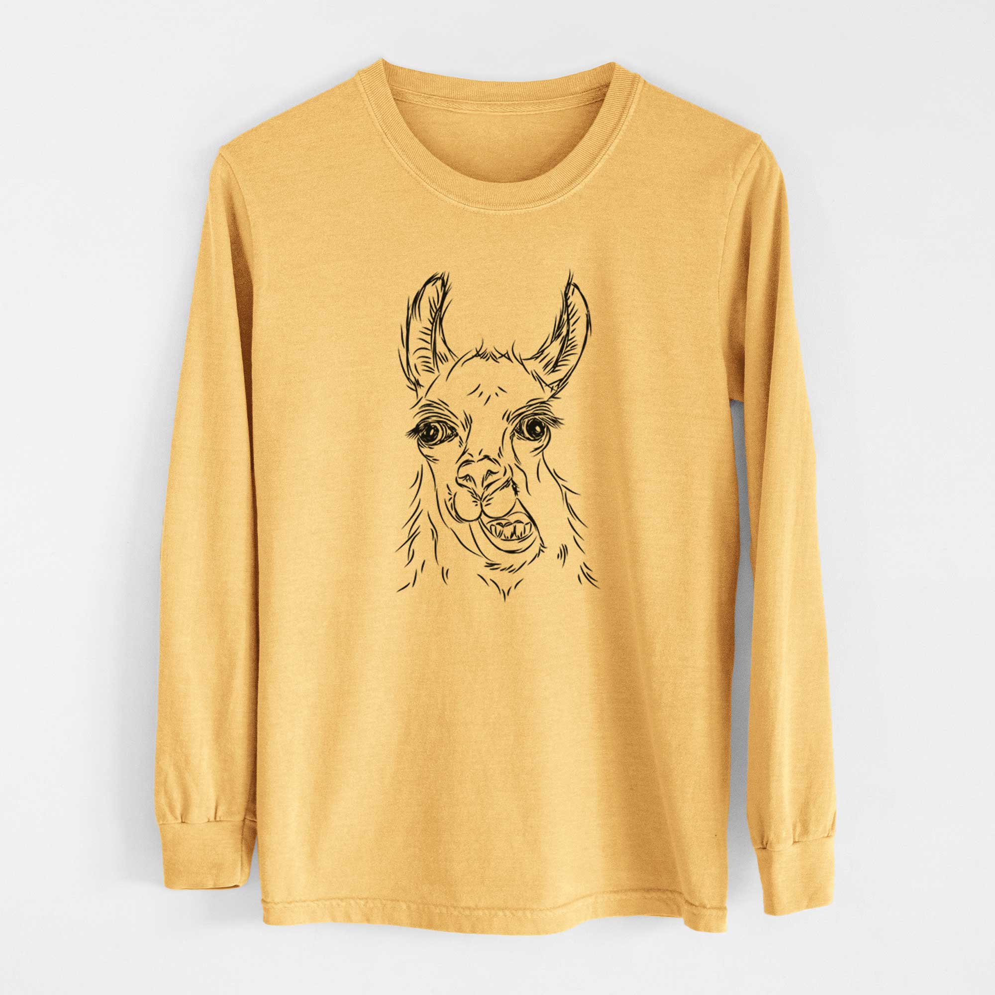 Bare Larry the Llama - Heavyweight 100% Cotton Long Sleeve