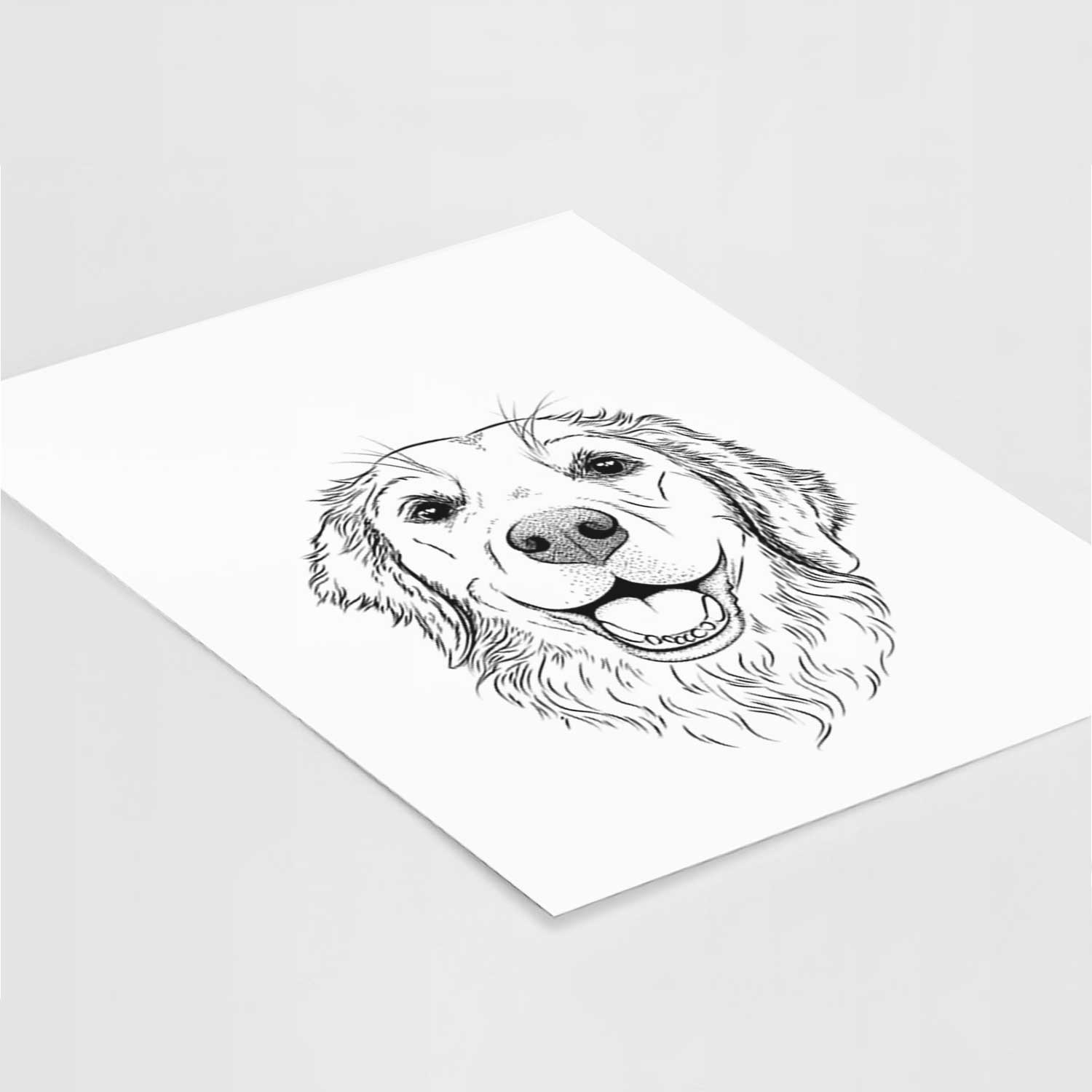 Legend the Golden Retriever Art Print
