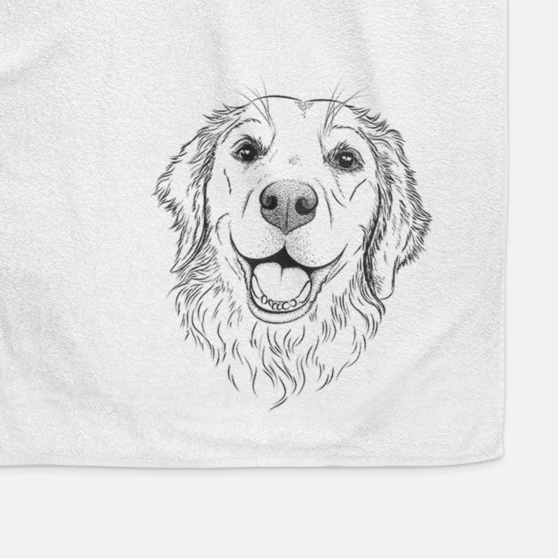 Legend the Golden Retriever Decorative Hand Towel