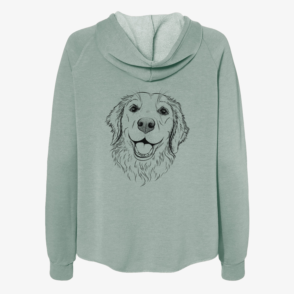 Legend the Golden Retriever - Women's Cali Wave Zip-Up Sweatshirt