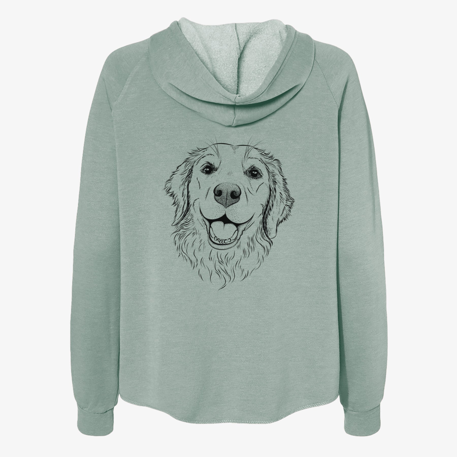 Legend the Golden Retriever - Women's Cali Wave Zip-Up Sweatshirt