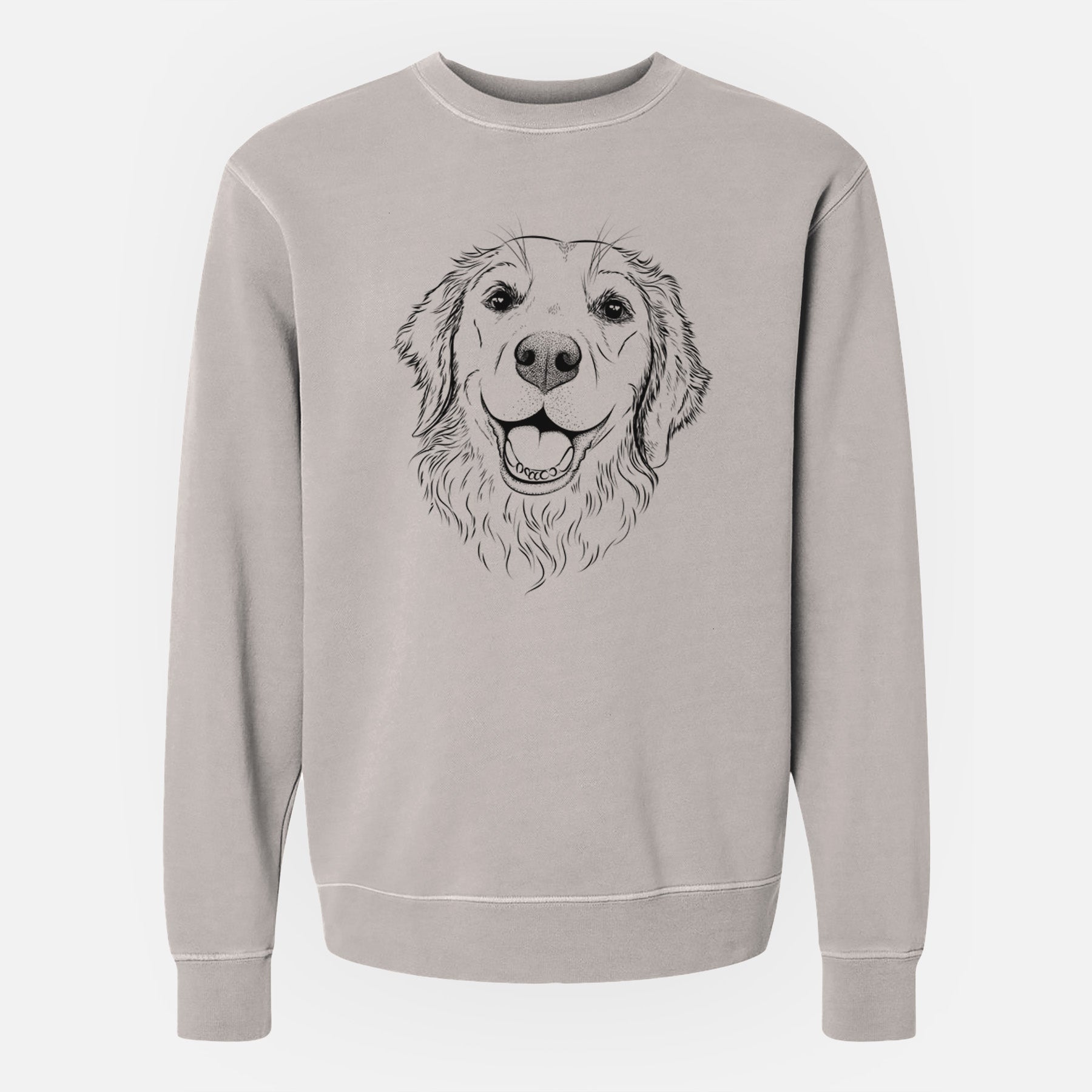 Bare Legend the Golden Retriever - Unisex Pigment Dyed Crew Sweatshirt