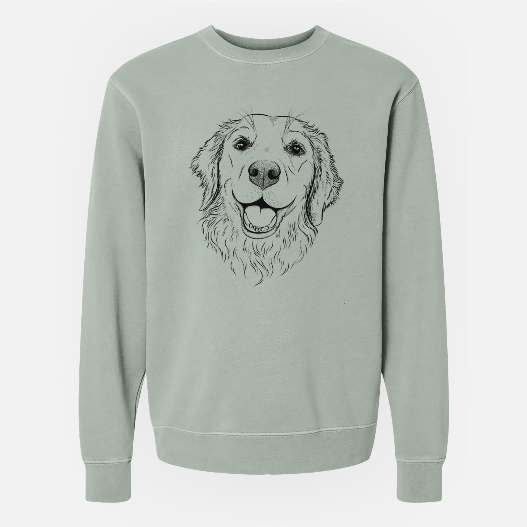 Bare Legend the Golden Retriever - Unisex Pigment Dyed Crew Sweatshirt