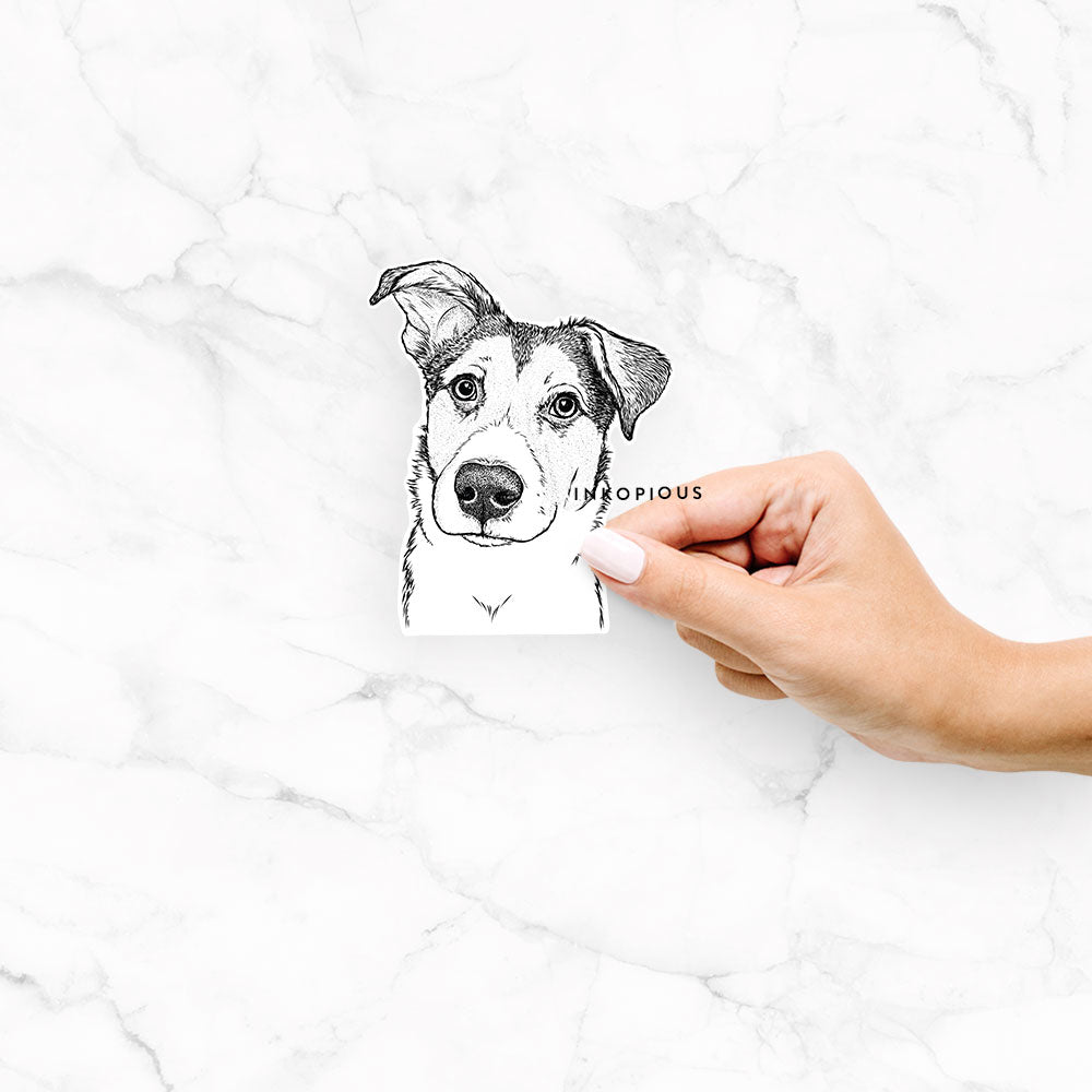 Leia the Mixed Breed - Decal Sticker