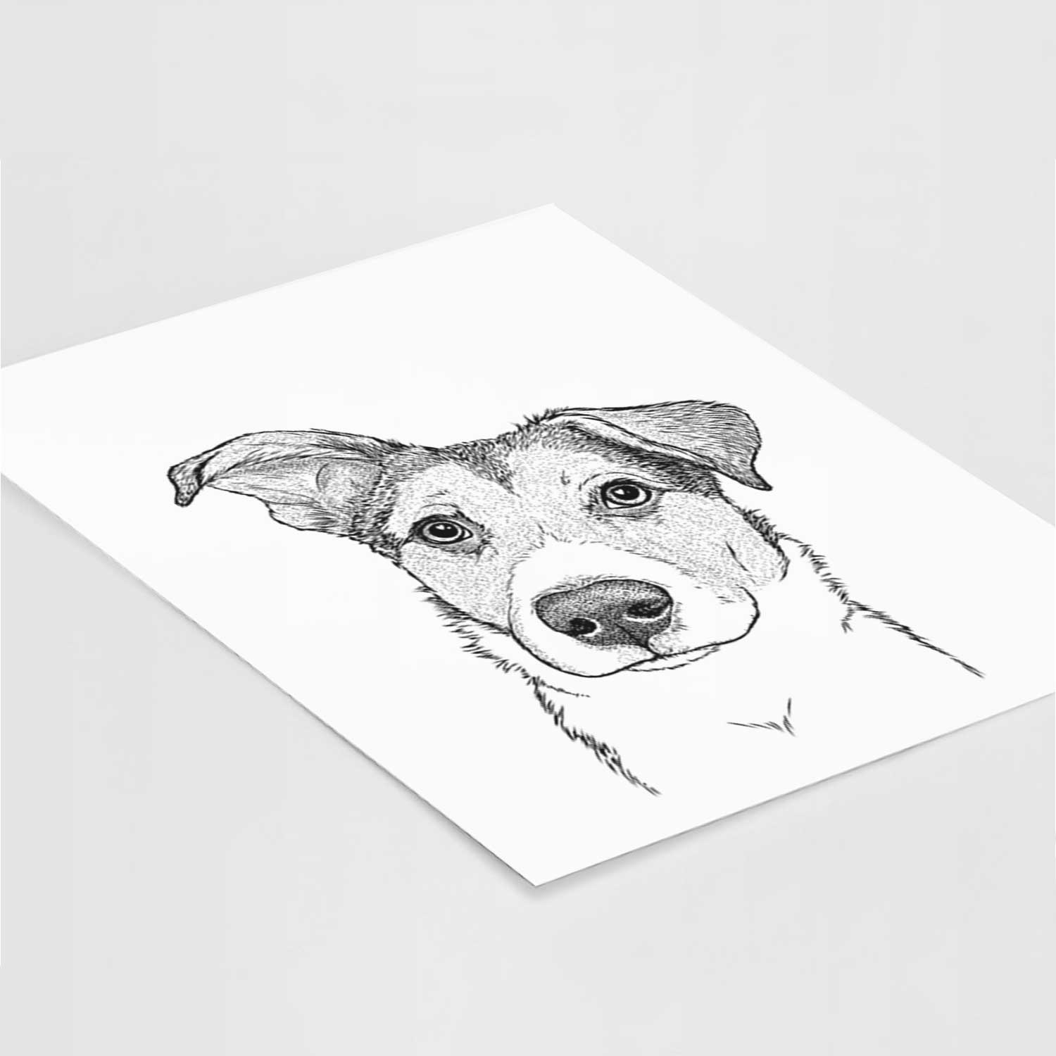 Leia the Mixed Breed Art Print