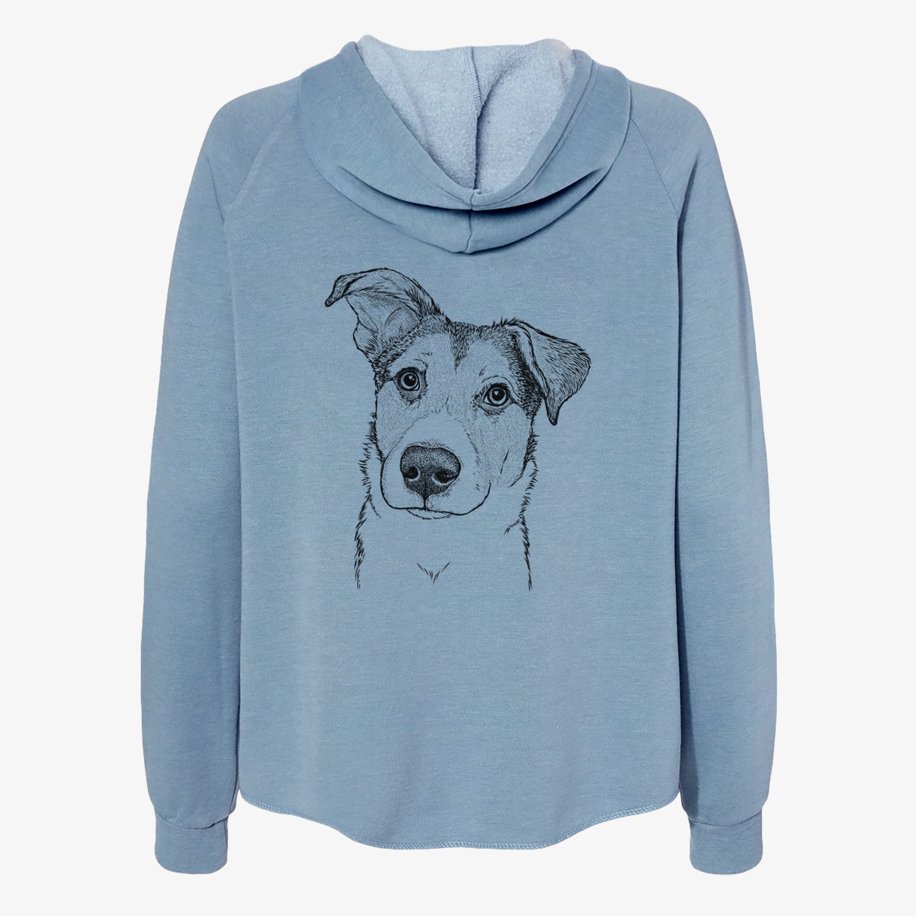 Leia the Mixed Breed - Women's Cali Wave Zip-Up Sweatshirt