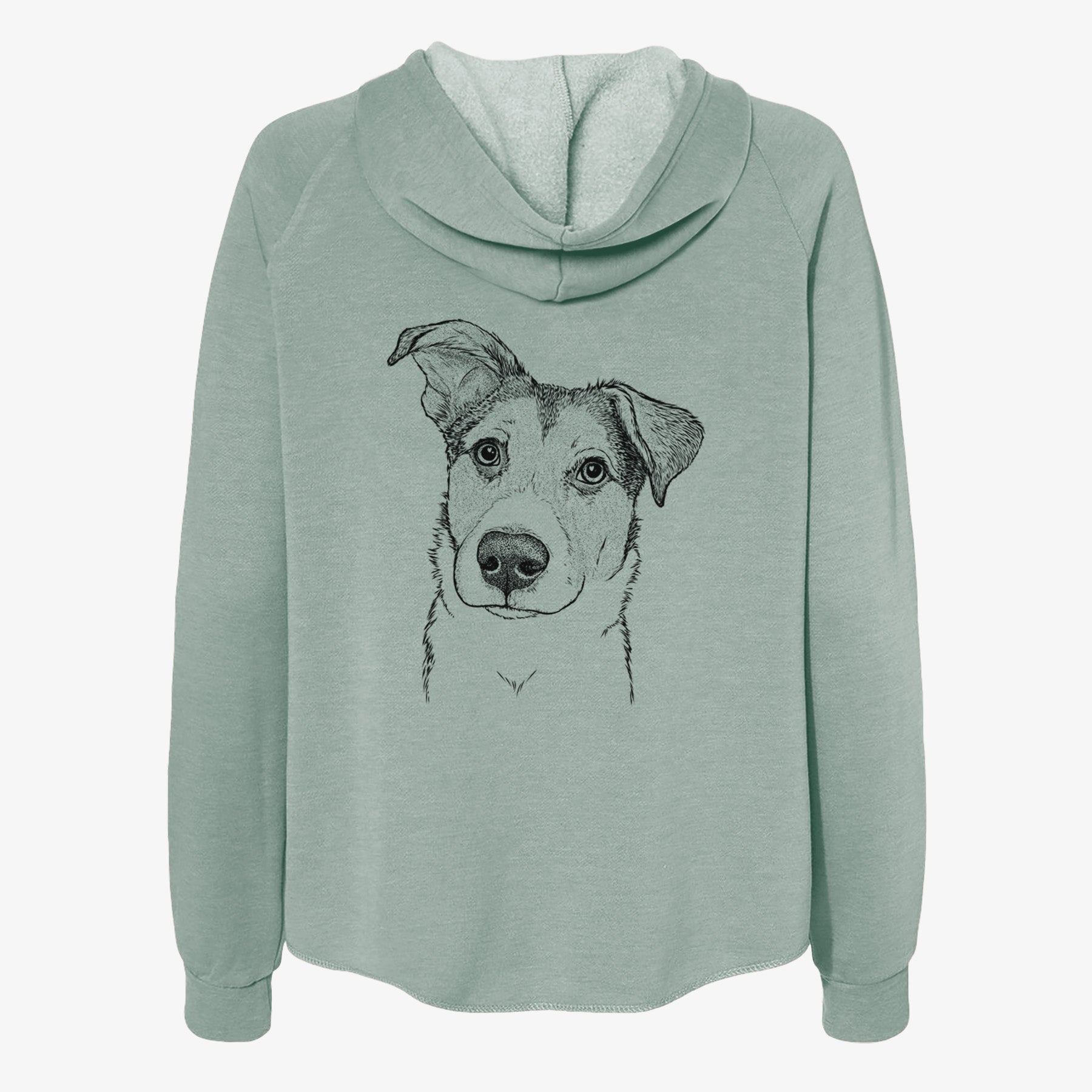 Leia the Mixed Breed - Women's Cali Wave Zip-Up Sweatshirt