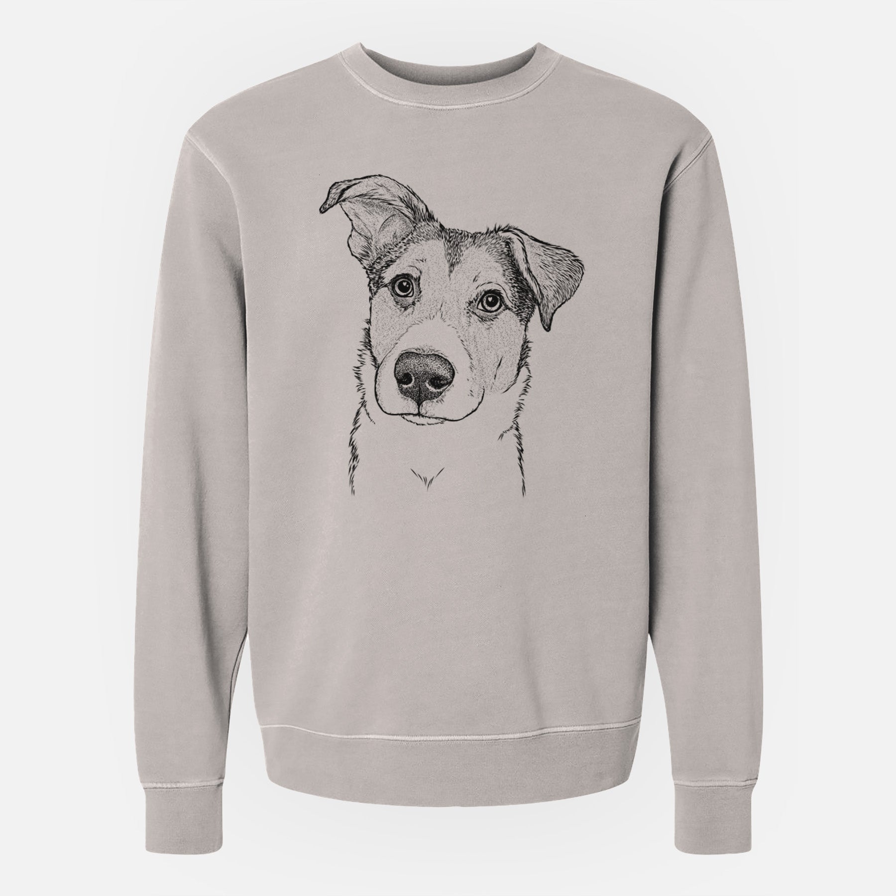 Bare Leia the Mixed Breed - Unisex Pigment Dyed Crew Sweatshirt