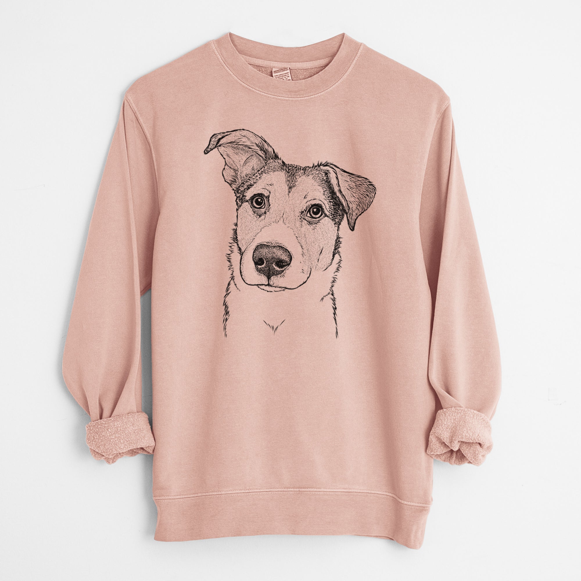 Bare Leia the Mixed Breed - Unisex Pigment Dyed Crew Sweatshirt