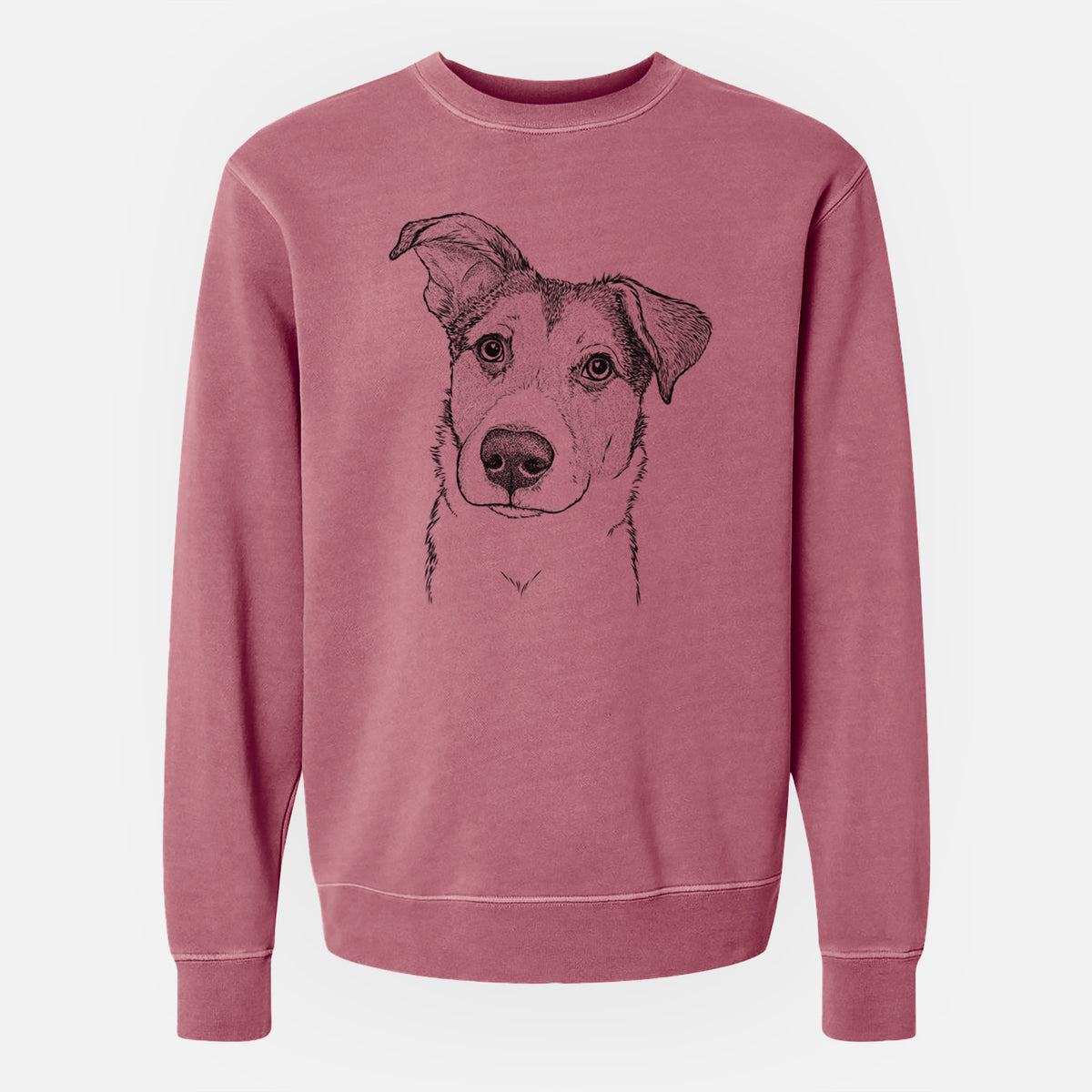 Bare Leia the Mixed Breed - Unisex Pigment Dyed Crew Sweatshirt