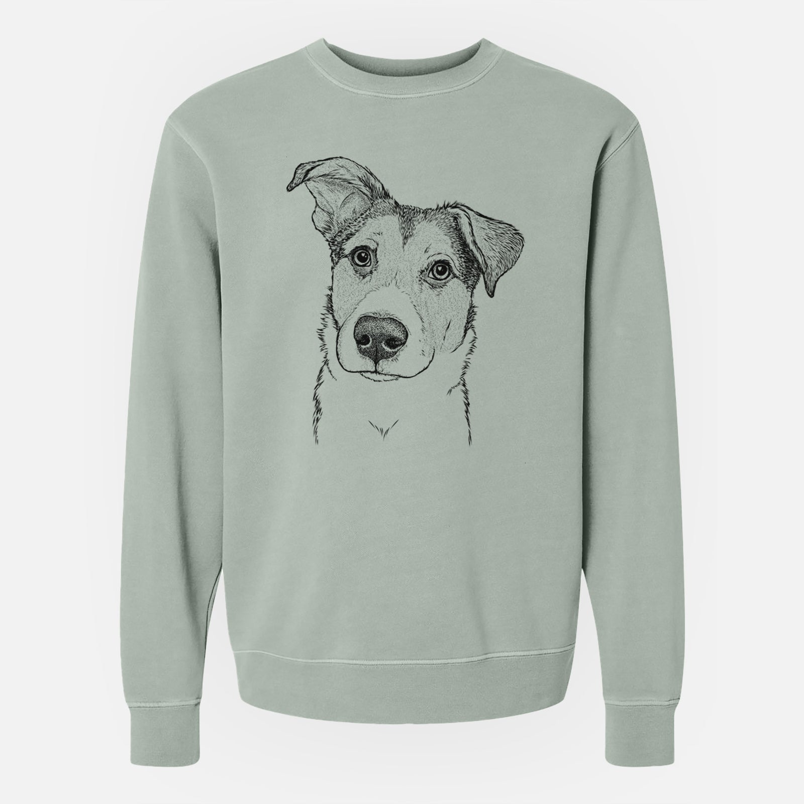 Bare Leia the Mixed Breed - Unisex Pigment Dyed Crew Sweatshirt