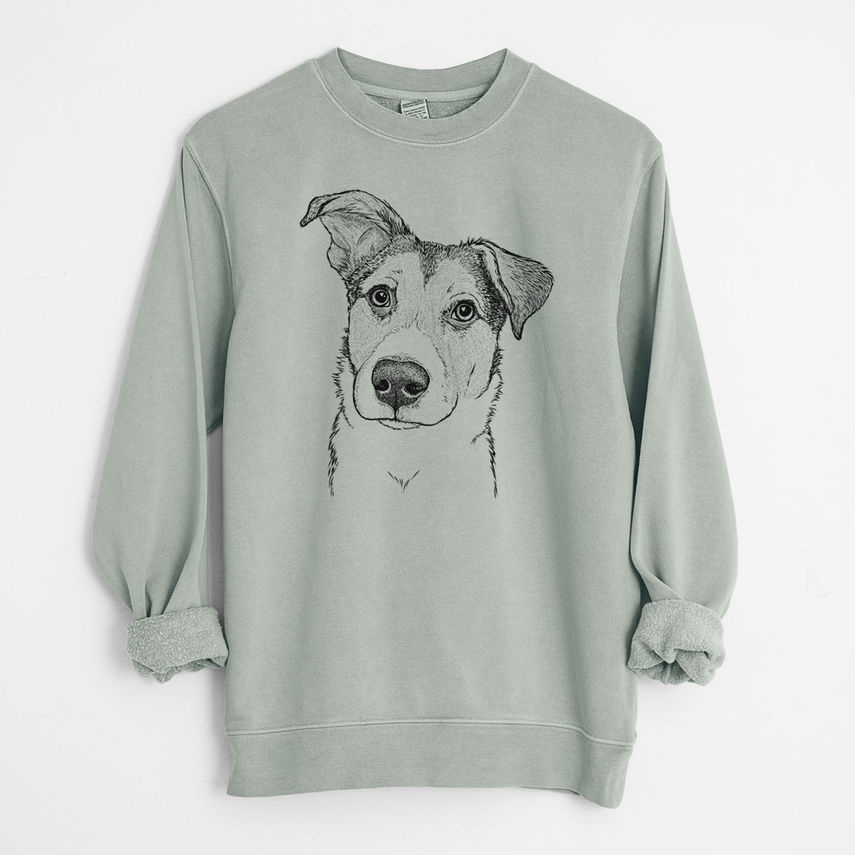 Bare Leia the Mixed Breed - Unisex Pigment Dyed Crew Sweatshirt