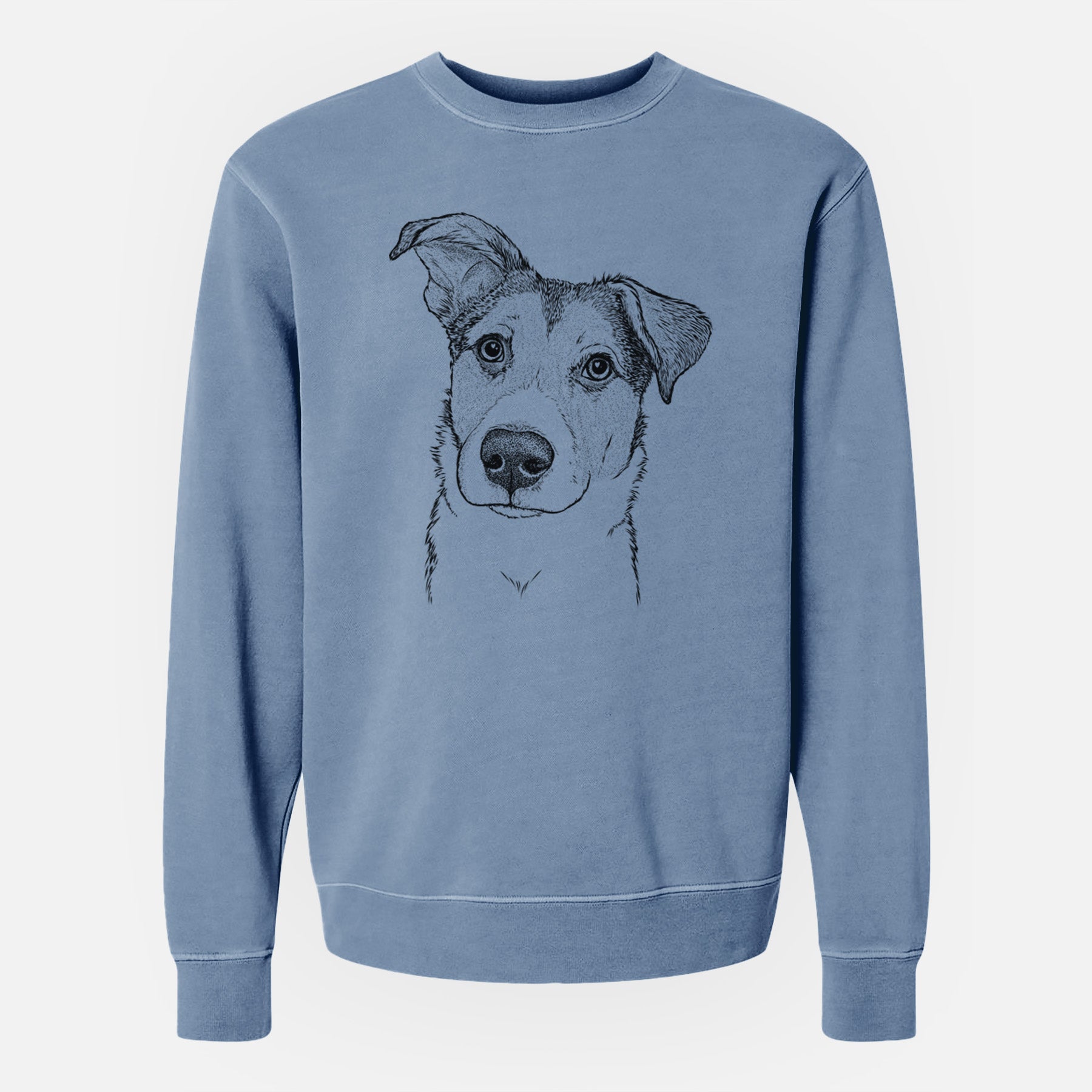 Bare Leia the Mixed Breed - Unisex Pigment Dyed Crew Sweatshirt