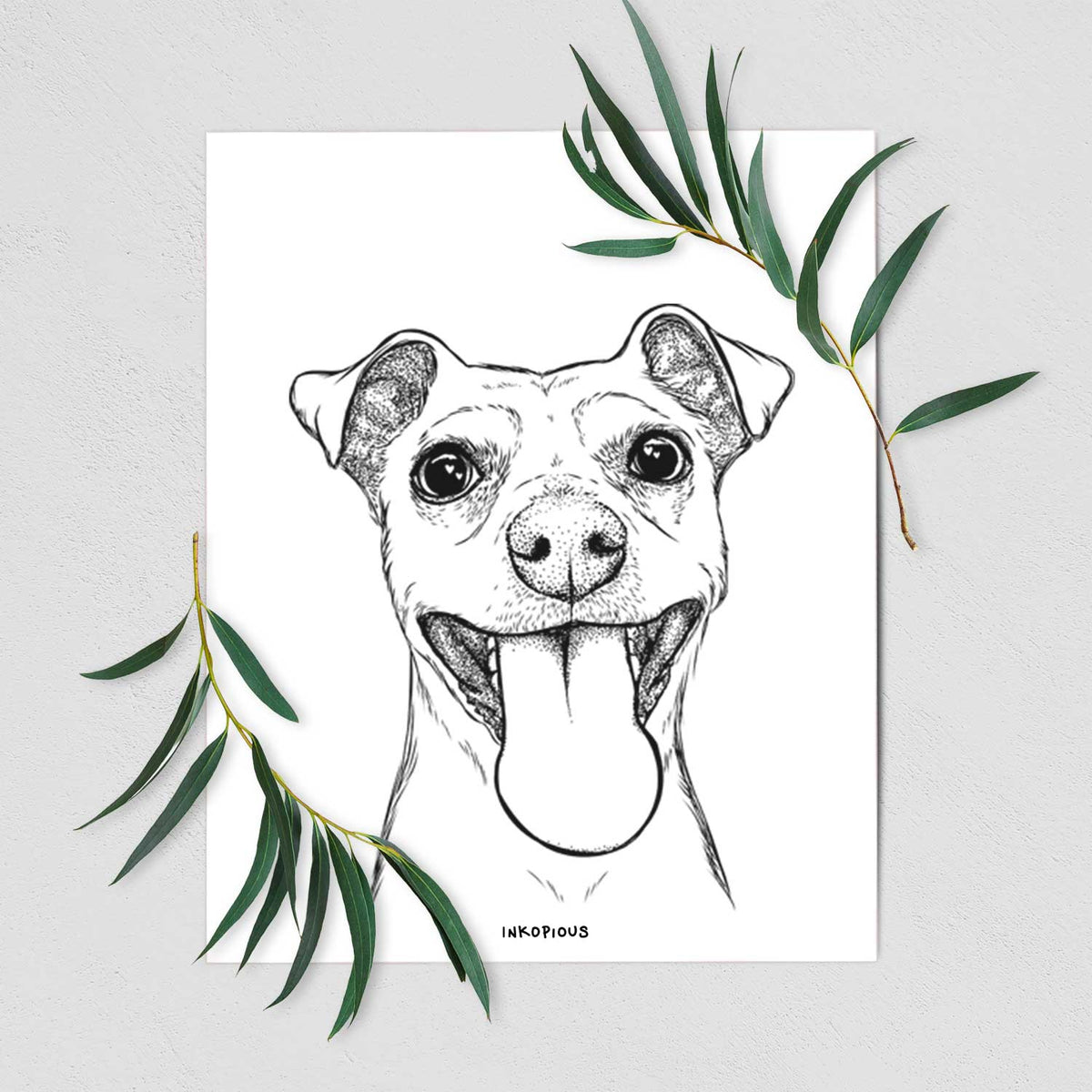 Lemmie the Mixed Breed Art Print