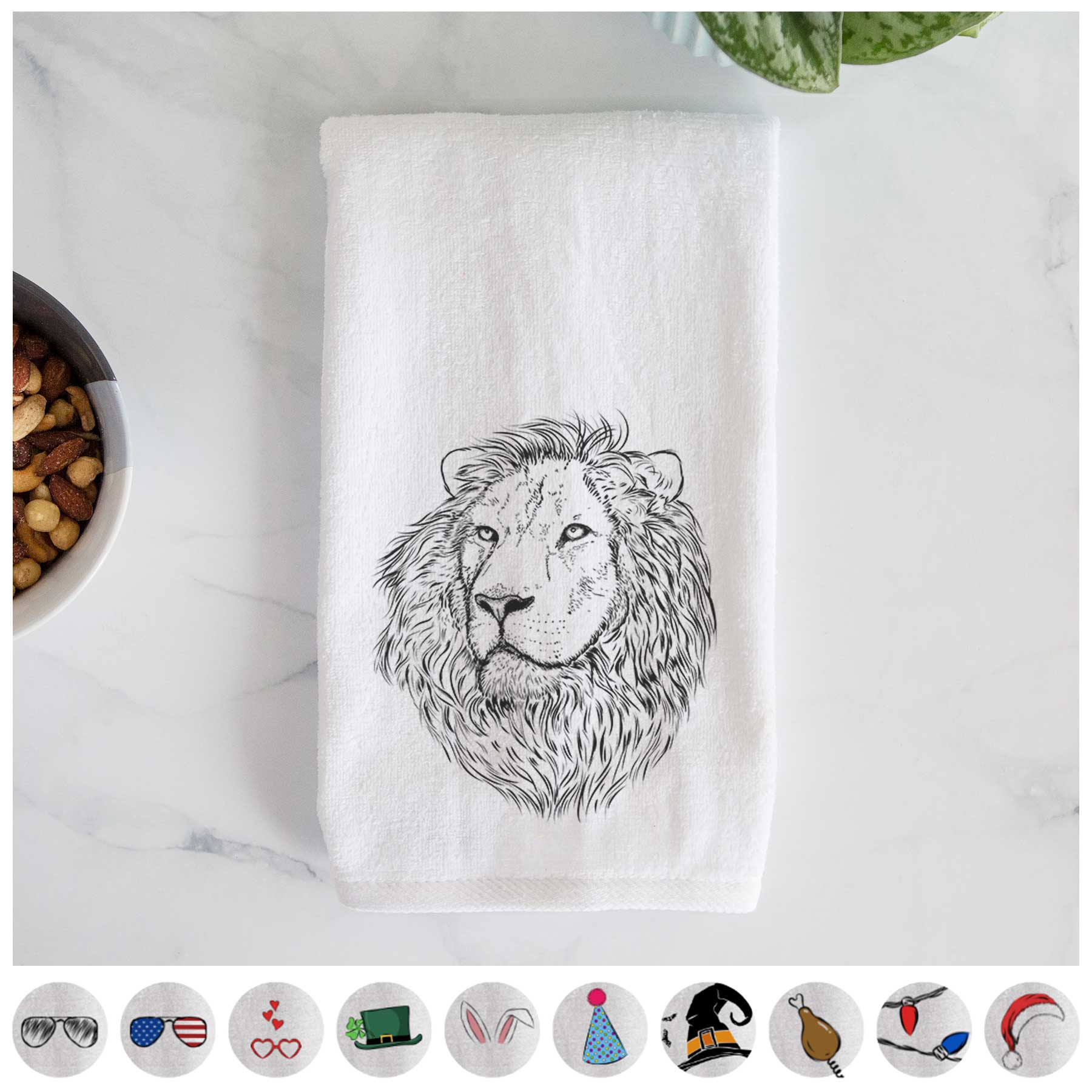 Lenny the Lion Decorative Hand Towel