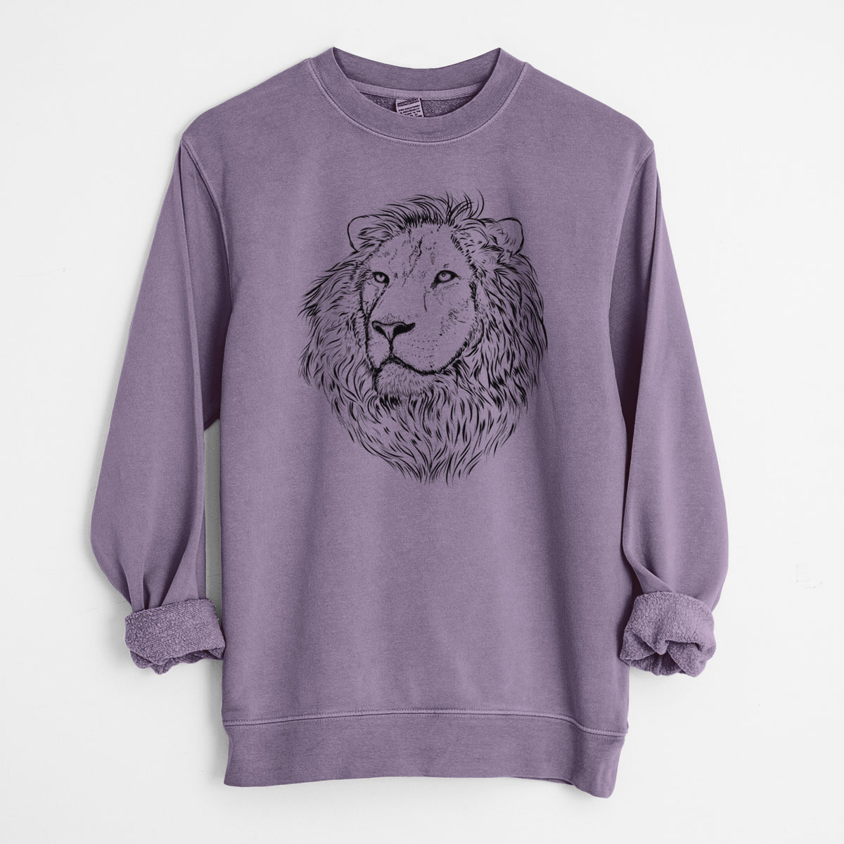Bare Lenny the Lion - Unisex Pigment Dyed Crew Sweatshirt