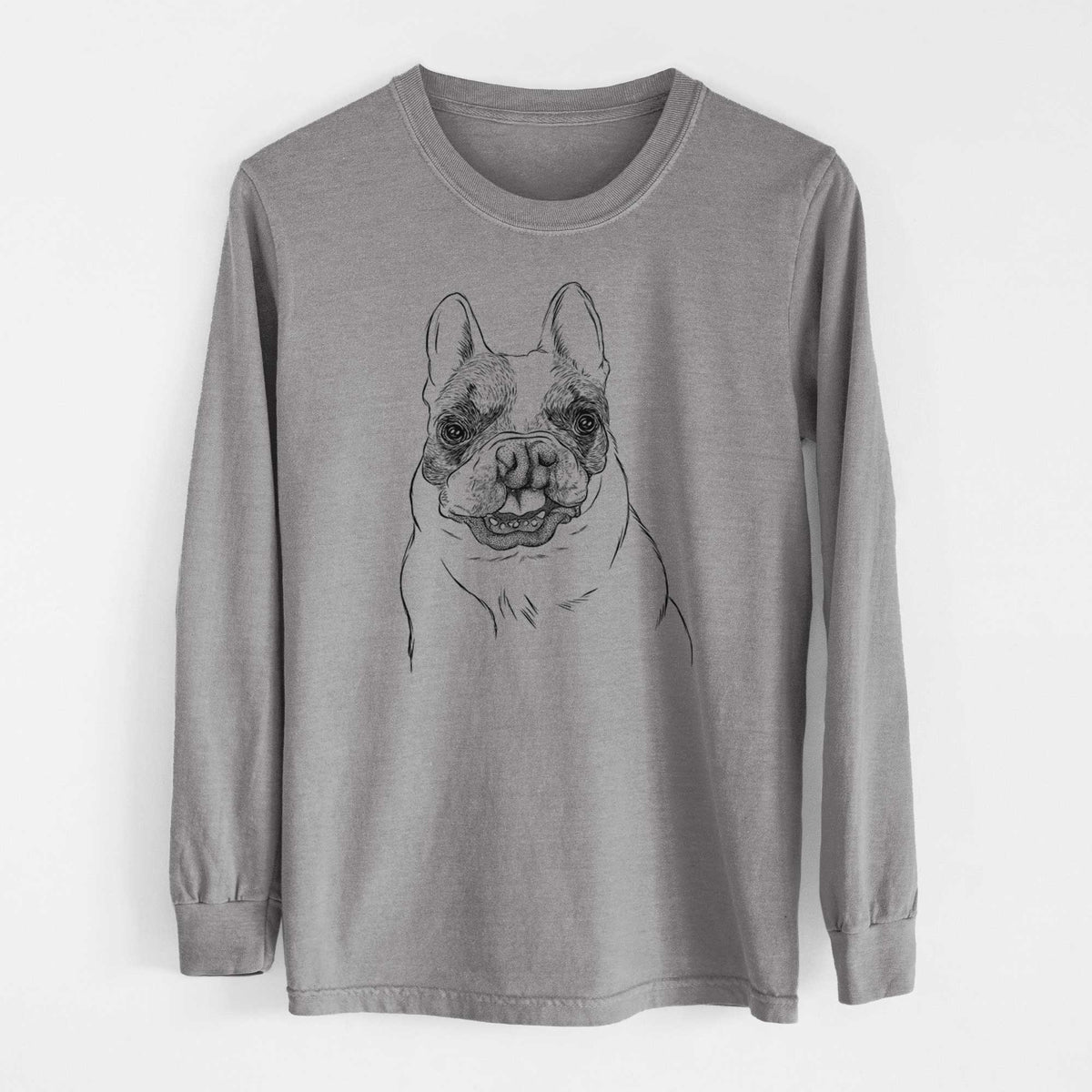 Bare Lentil the French Bulldog - Heavyweight 100% Cotton Long Sleeve