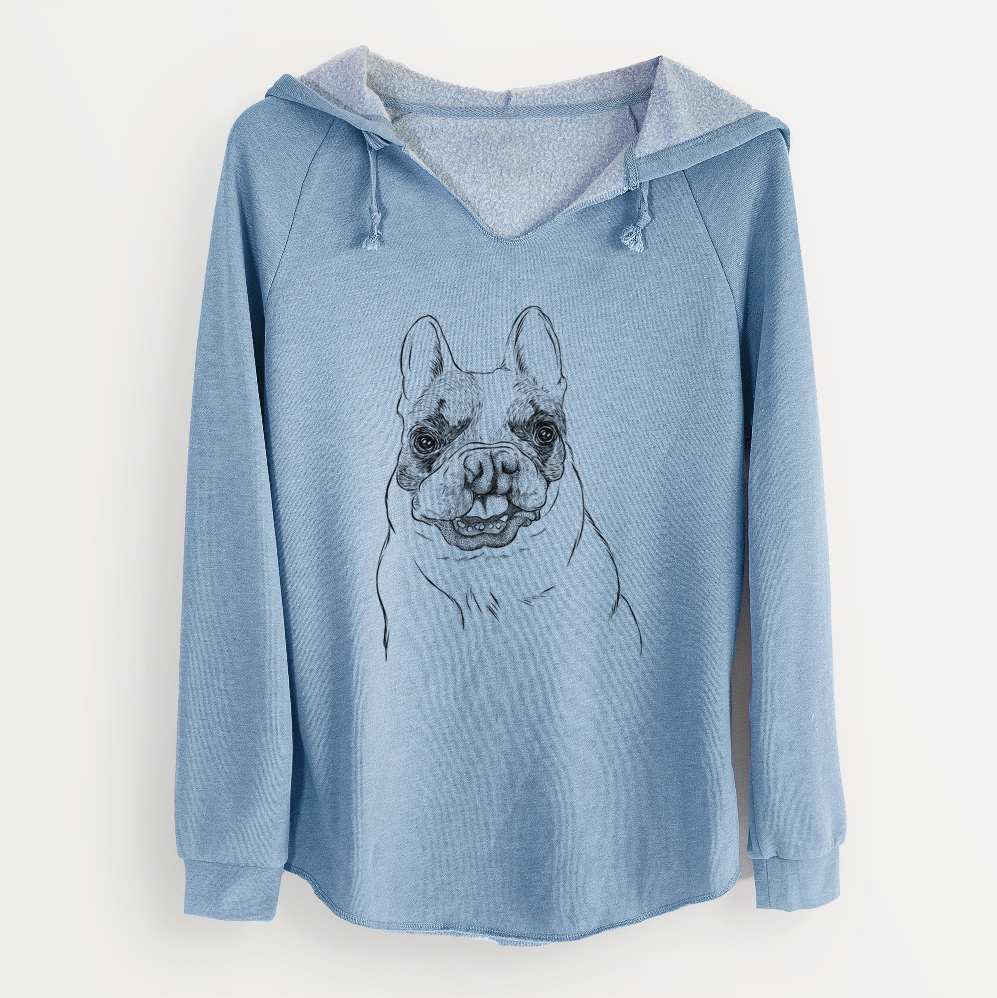 Bare Lentil the French Bulldog - Cali Wave Hooded Sweatshirt