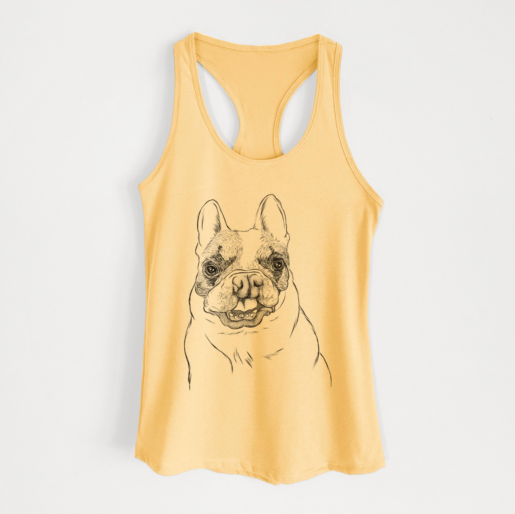 Lentil the French Bulldog - Women's Racerback Tanktop