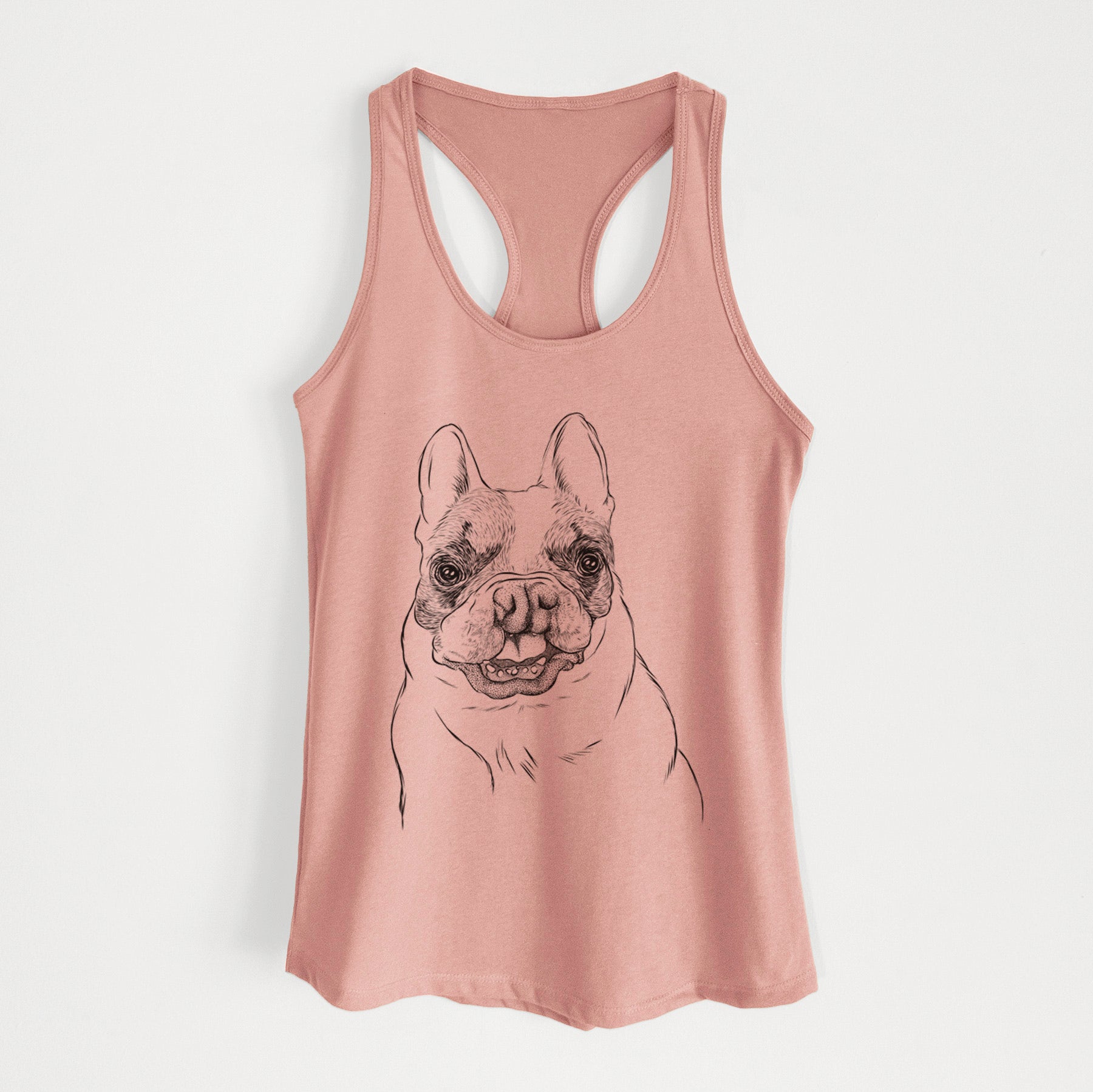 Lentil the French Bulldog - Women's Racerback Tanktop