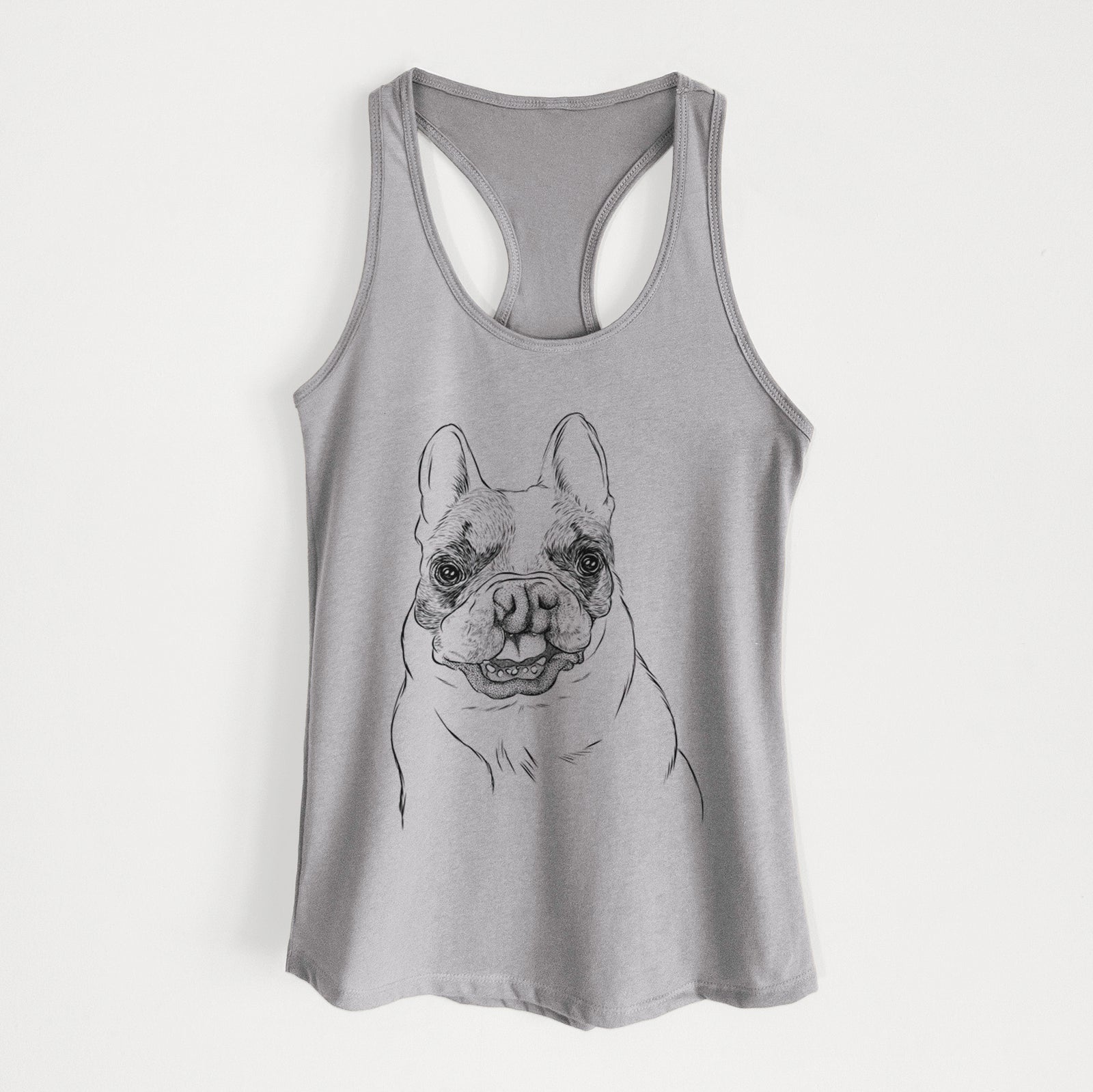 Lentil the French Bulldog - Women's Racerback Tanktop