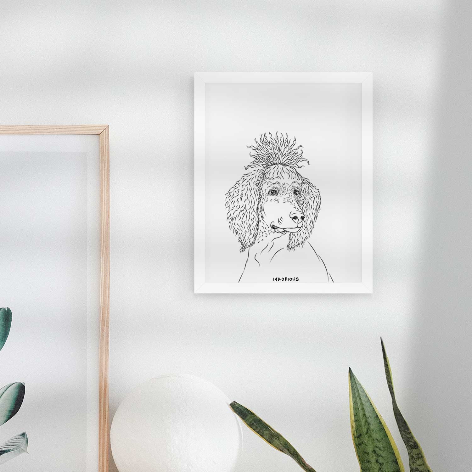 Leo the Poodle Art Print