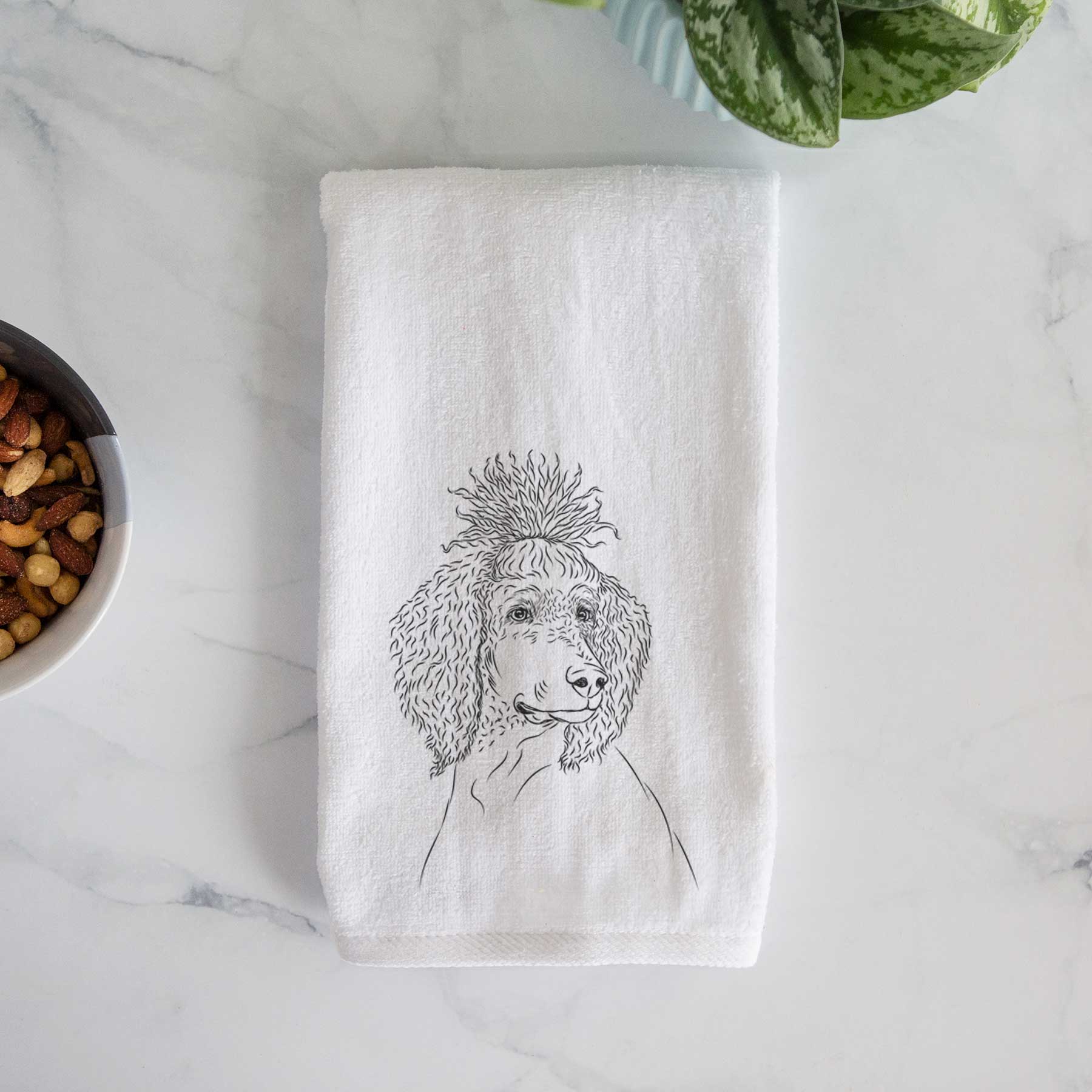 Leo the Poodle Decorative Hand Towel