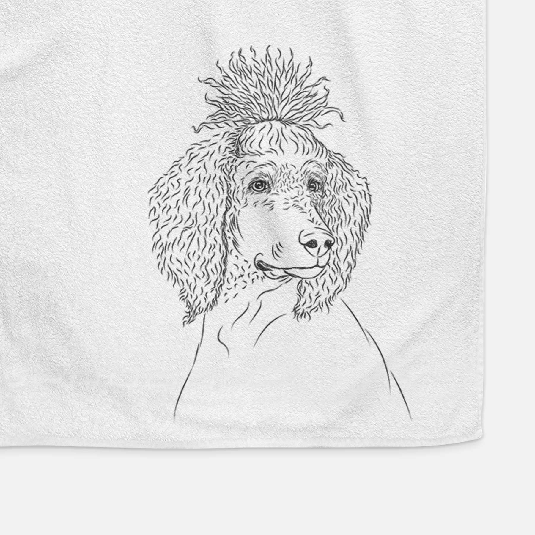 Leo the Poodle Decorative Hand Towel