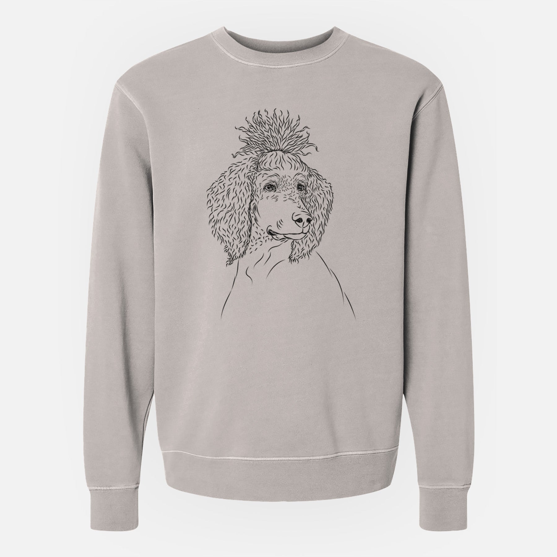 Bare Leo the Poodle - Unisex Pigment Dyed Crew Sweatshirt