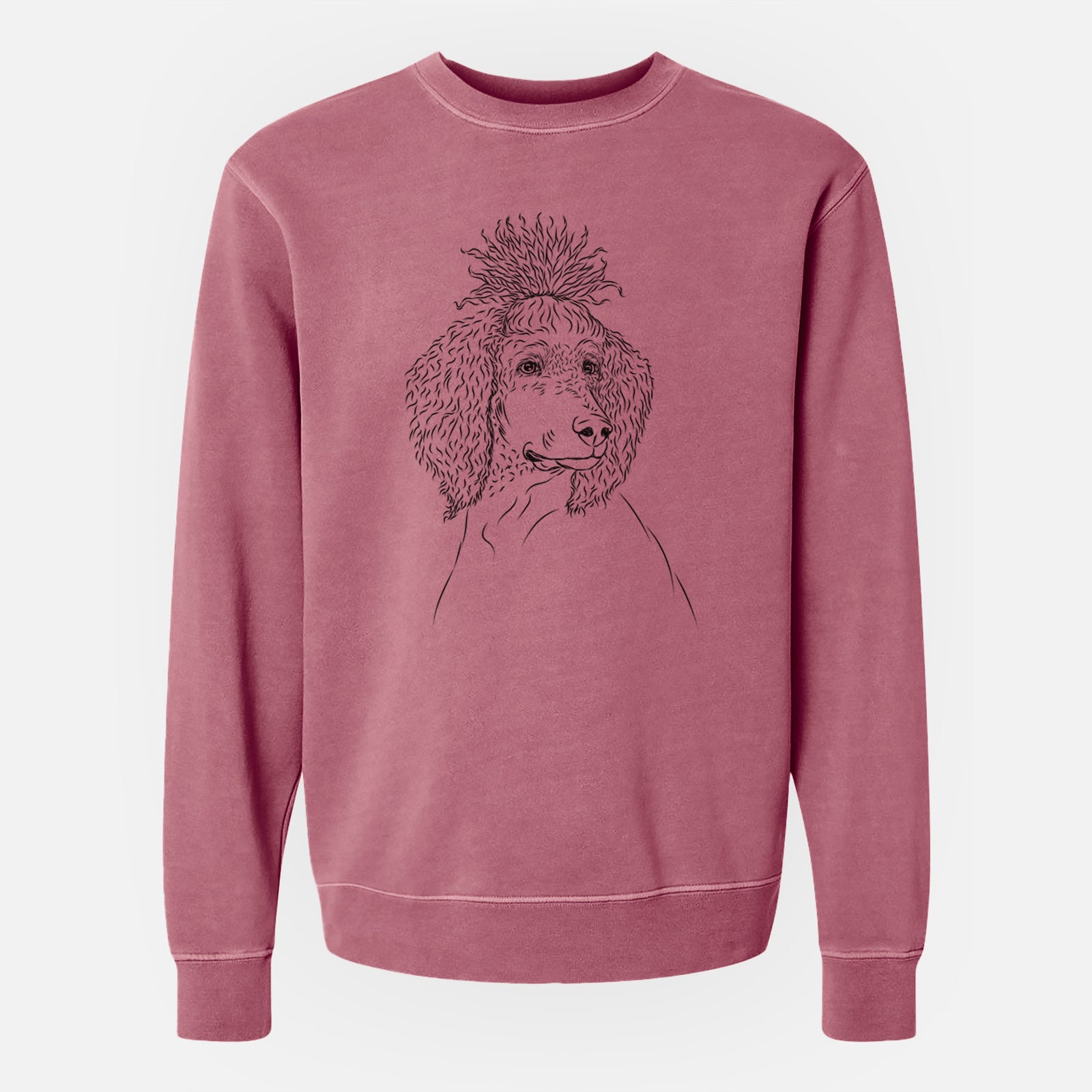 Bare Leo the Poodle - Unisex Pigment Dyed Crew Sweatshirt