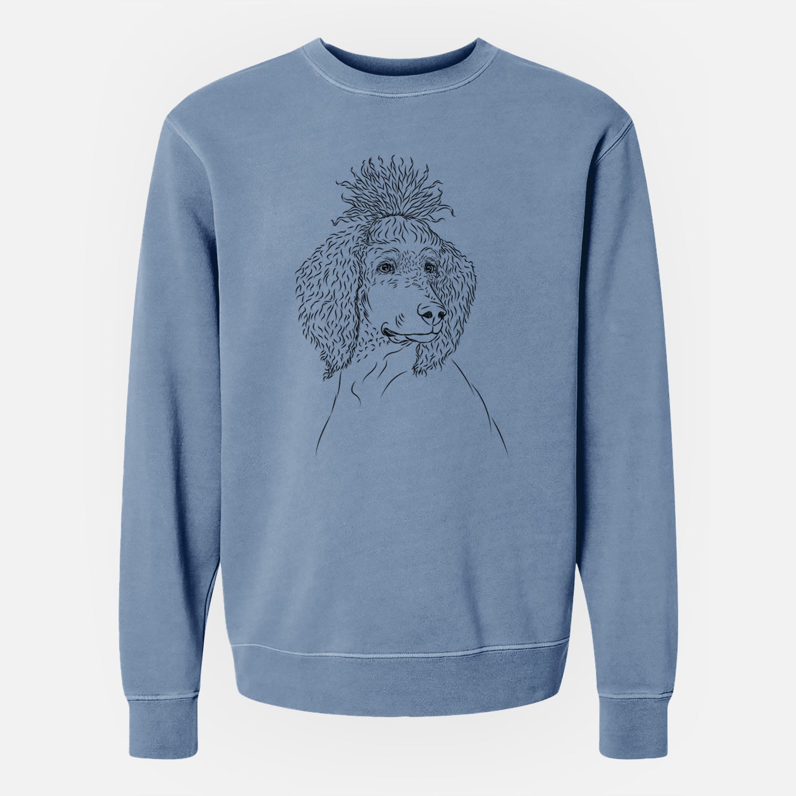 Bare Leo the Poodle - Unisex Pigment Dyed Crew Sweatshirt