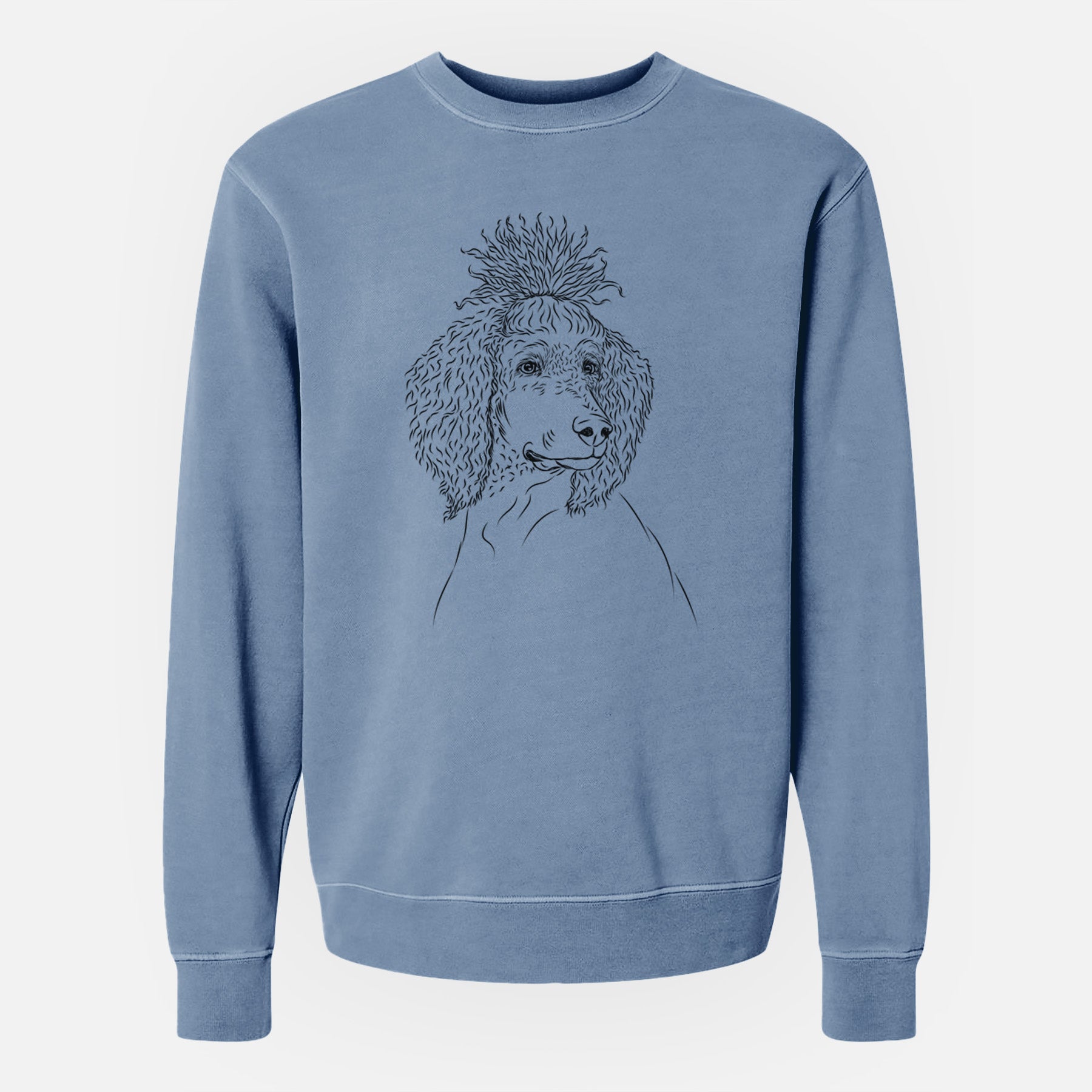 Bare Leo the Poodle - Unisex Pigment Dyed Crew Sweatshirt