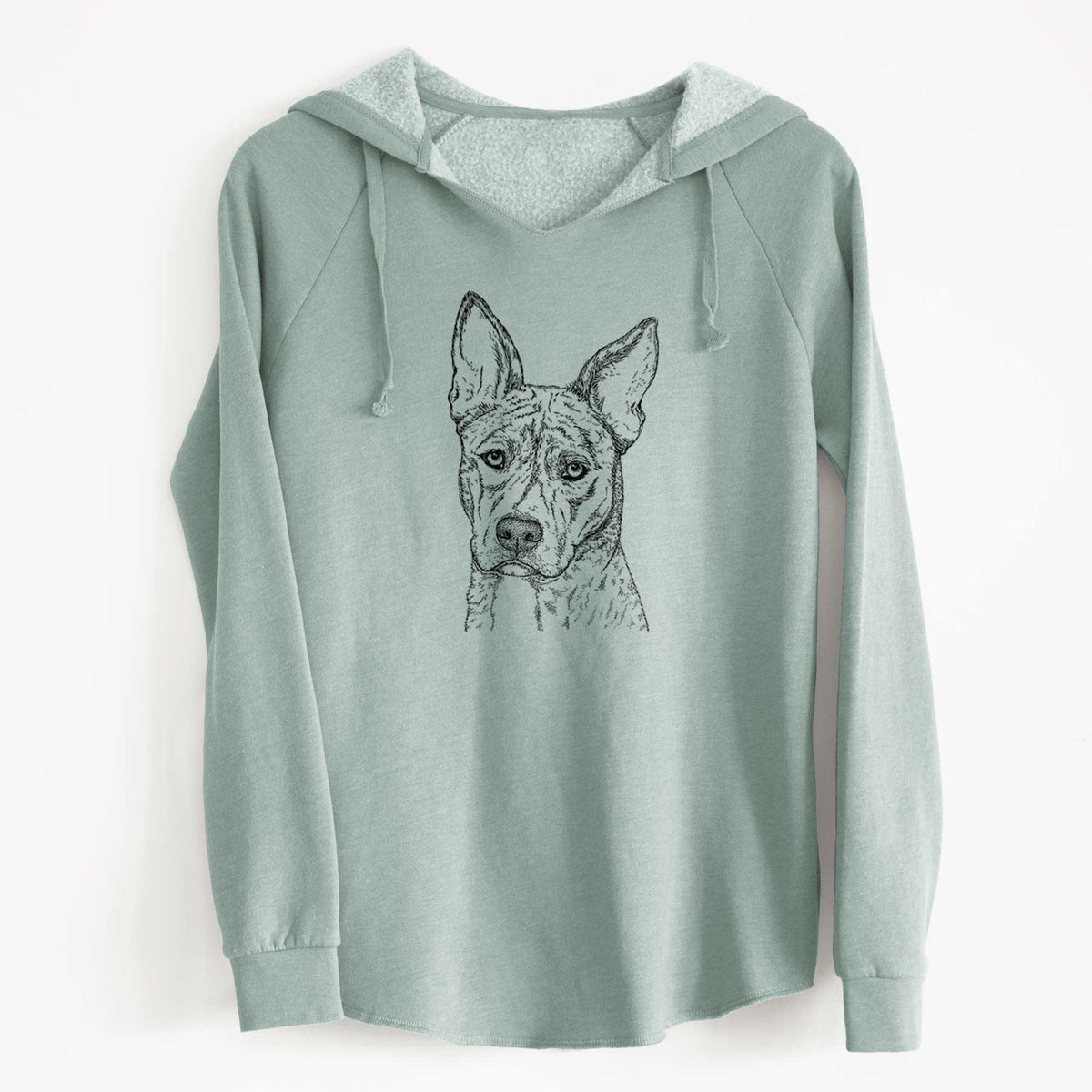 Bare Leo the Ibizan Hound Bull Mastiff Mix - Cali Wave Hooded Sweatshirt