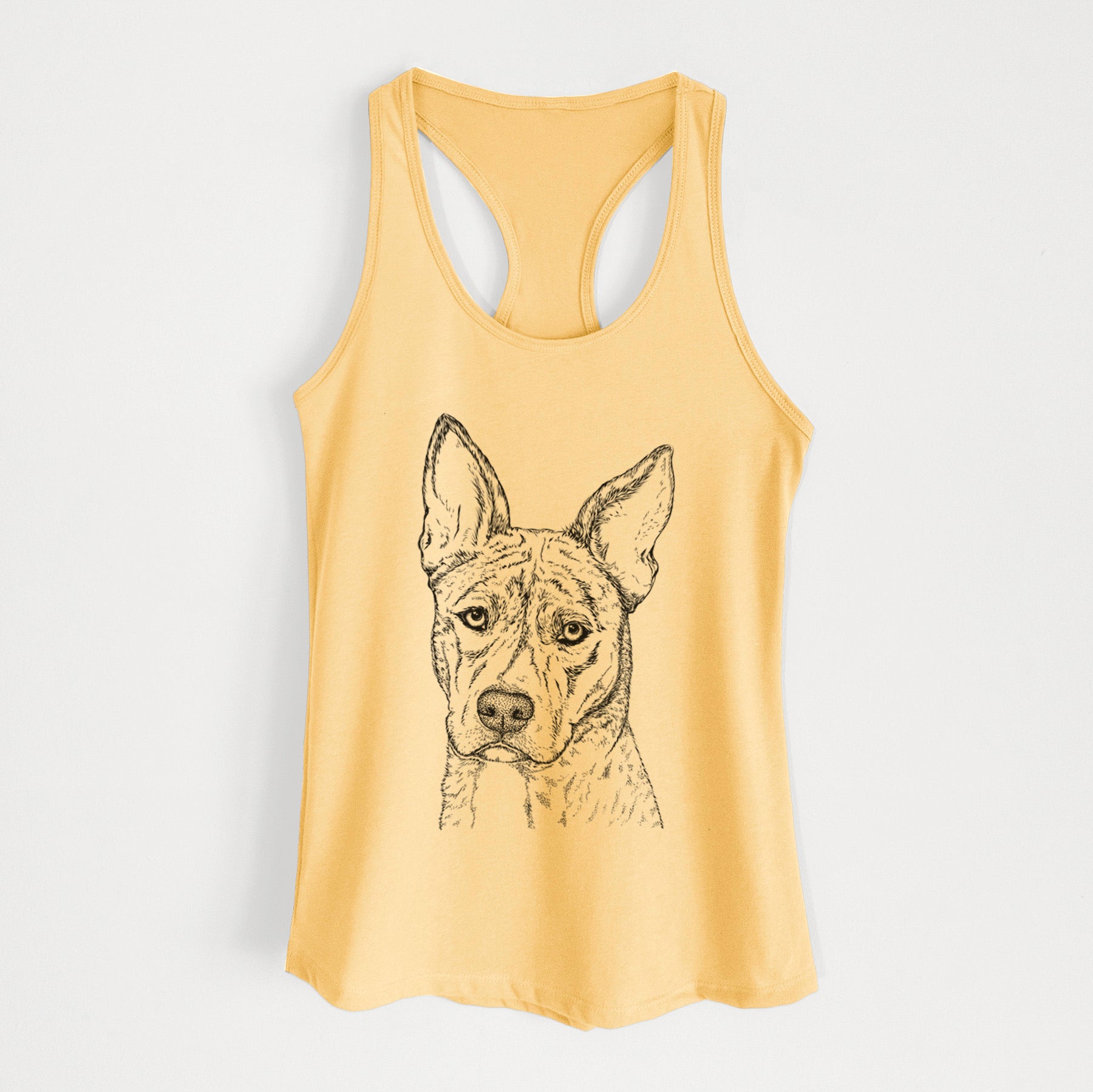 Leo the Ibizan Hound Bull Mastiff Mix - Women's Racerback Tanktop